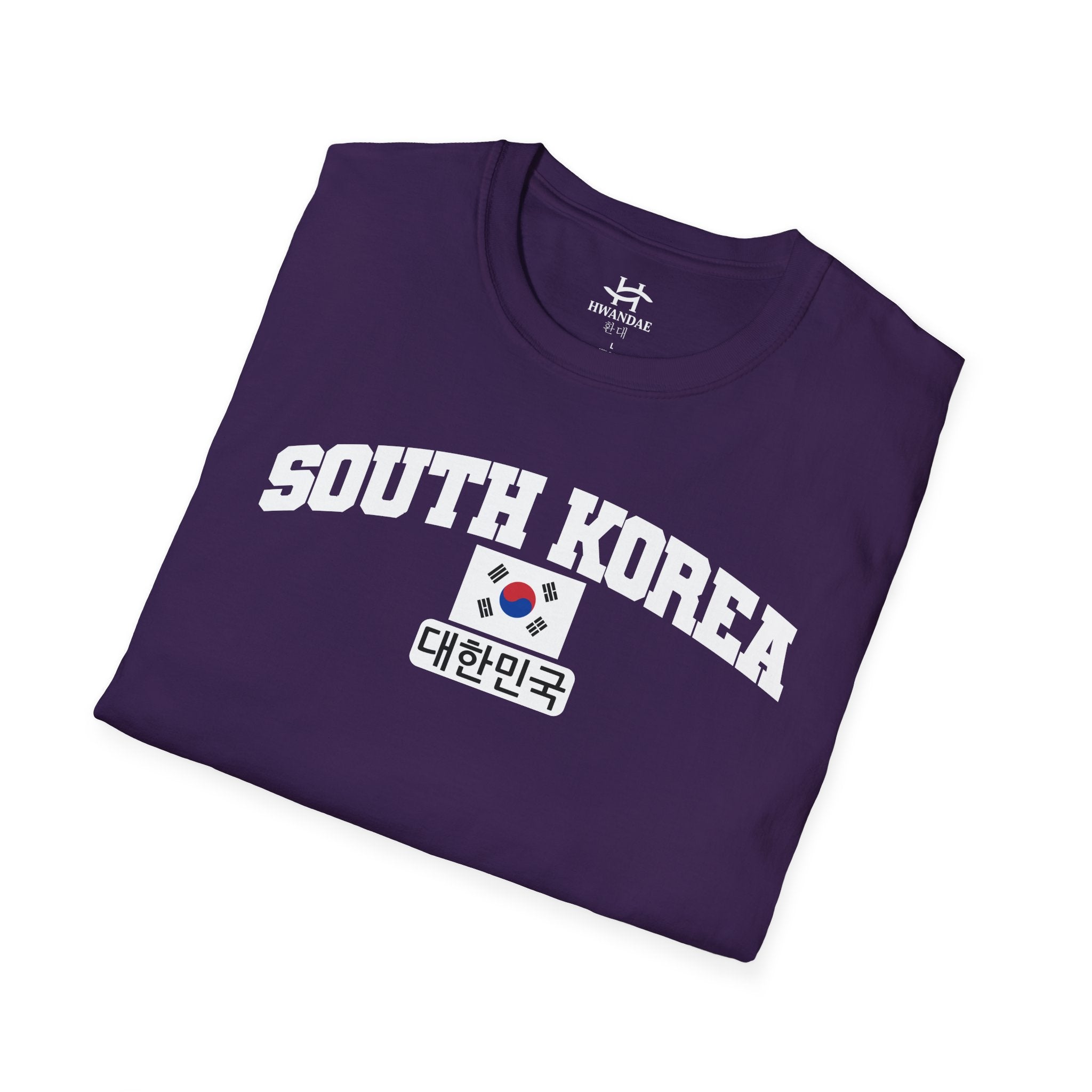 South Korea Varsity T-Shirt with Korean, and Flag