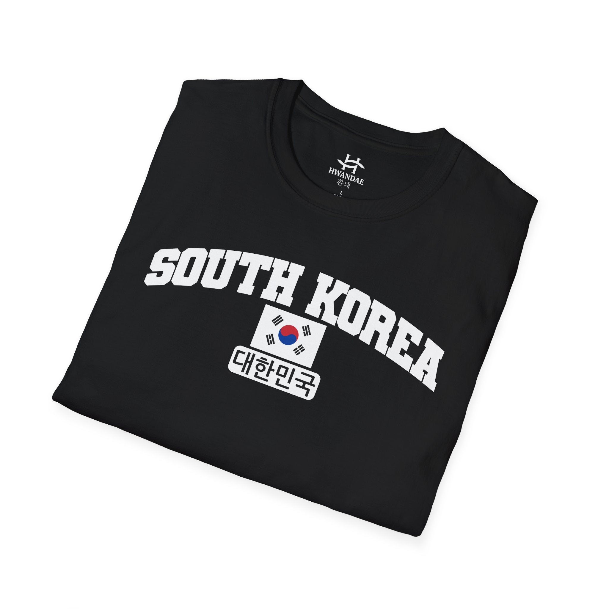 South Korea Varsity T-Shirt with Korean, and Flag