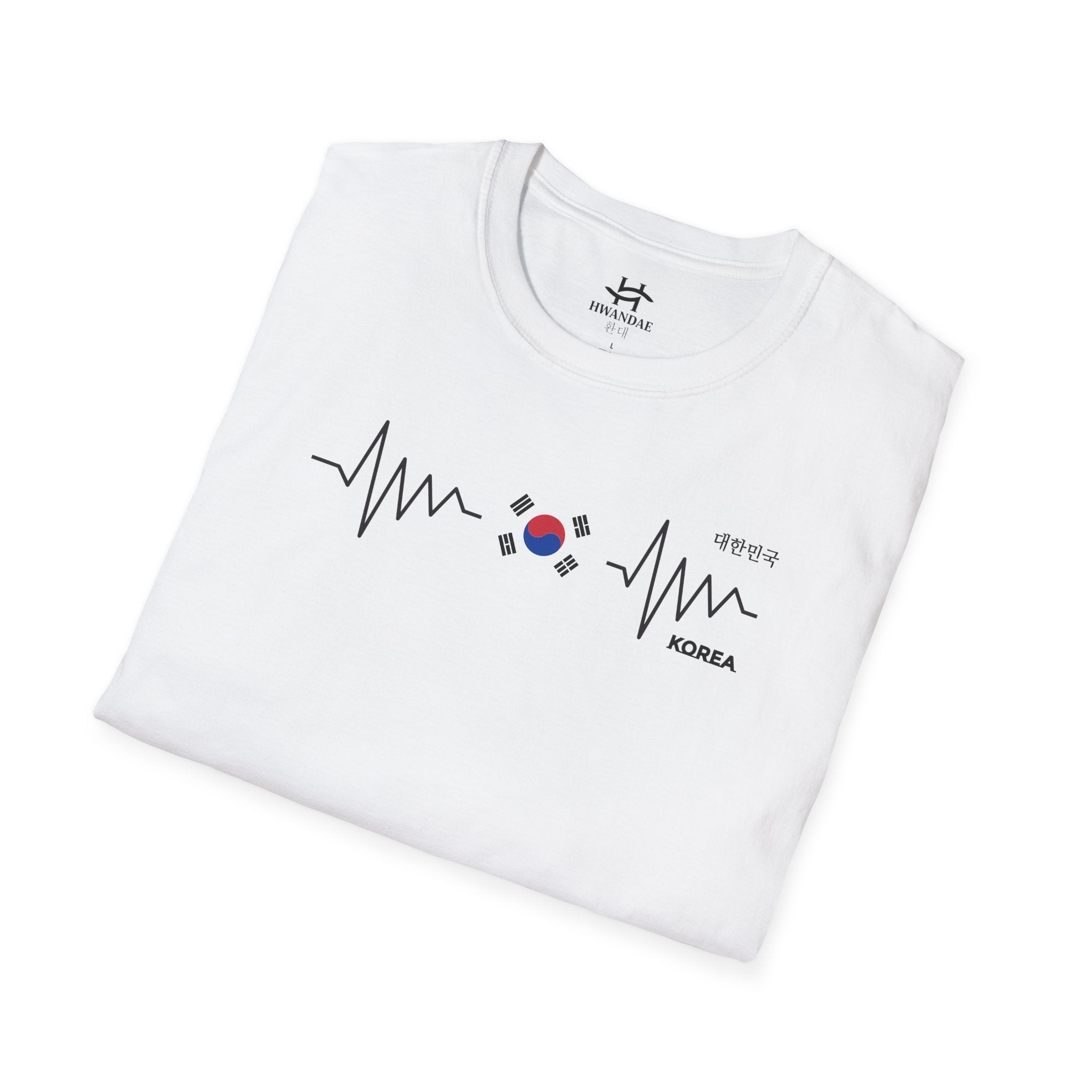 South Korean Heartbeat Flag T-Shirt