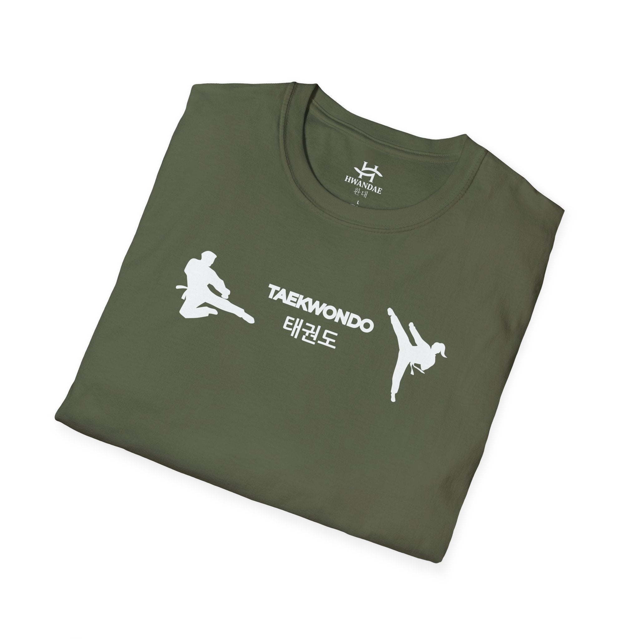 Korean Taekwondo T-shirt with Double Fighters 1