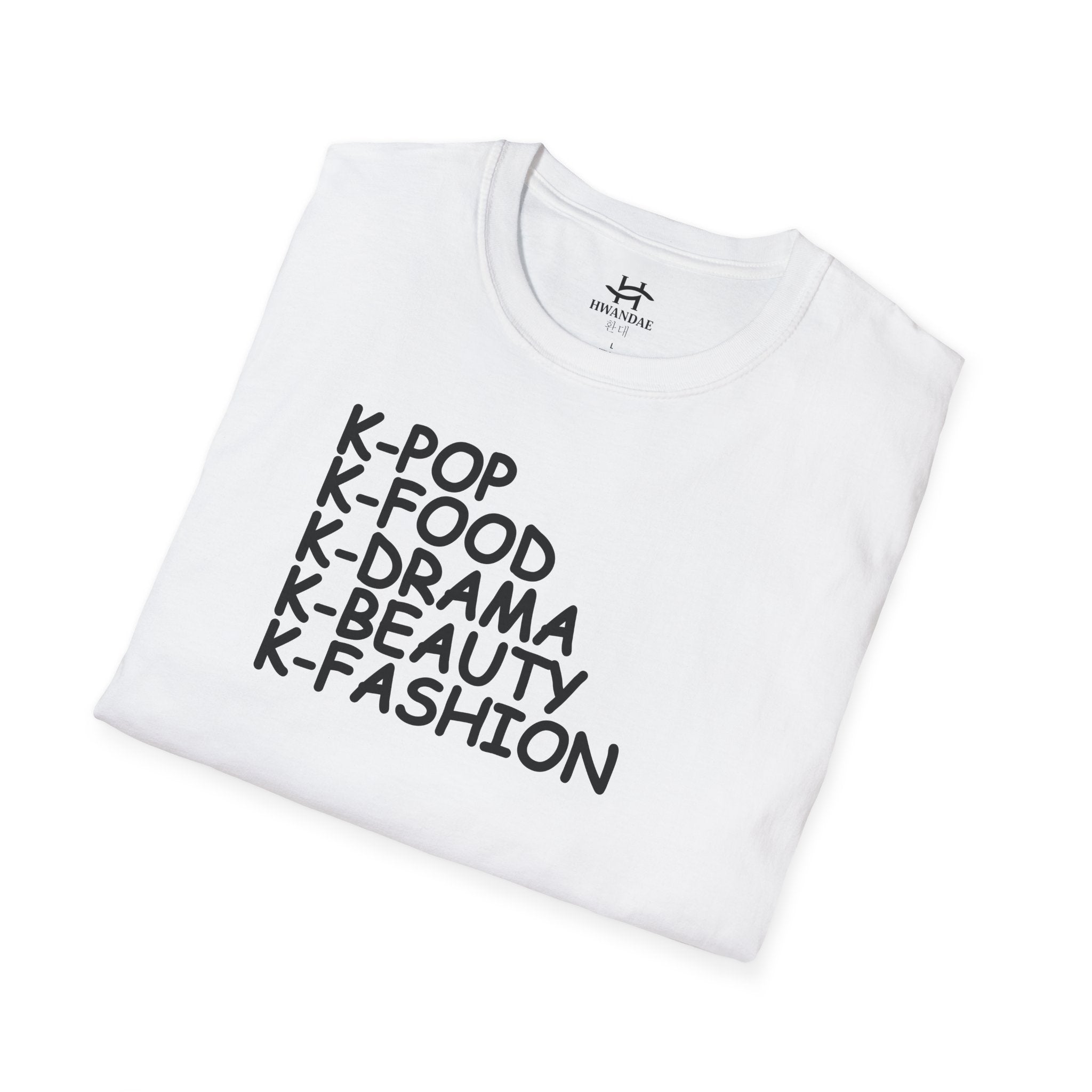 한국 K-POP K-FOOD K-DRAMA K-BEAUTY K-FASHION 티셔츠