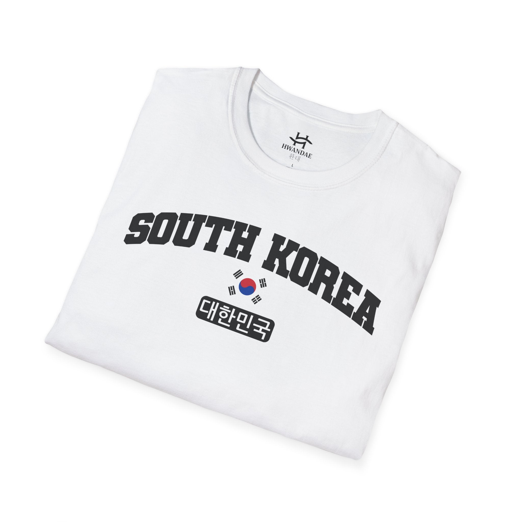 South Korea Varsity T-Shirt with Korean, and Flag
