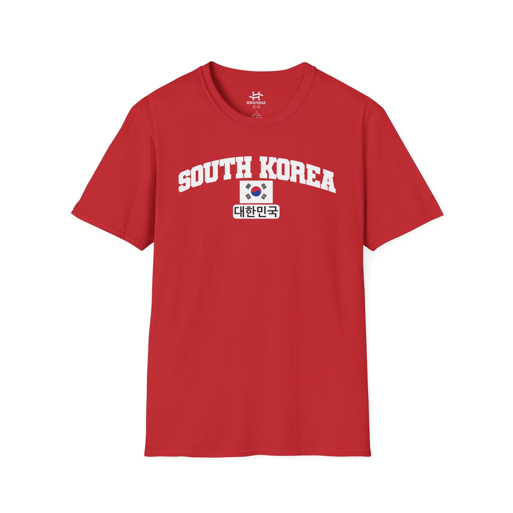 South Korea Varsity T-Shirt with Korean, and Flag