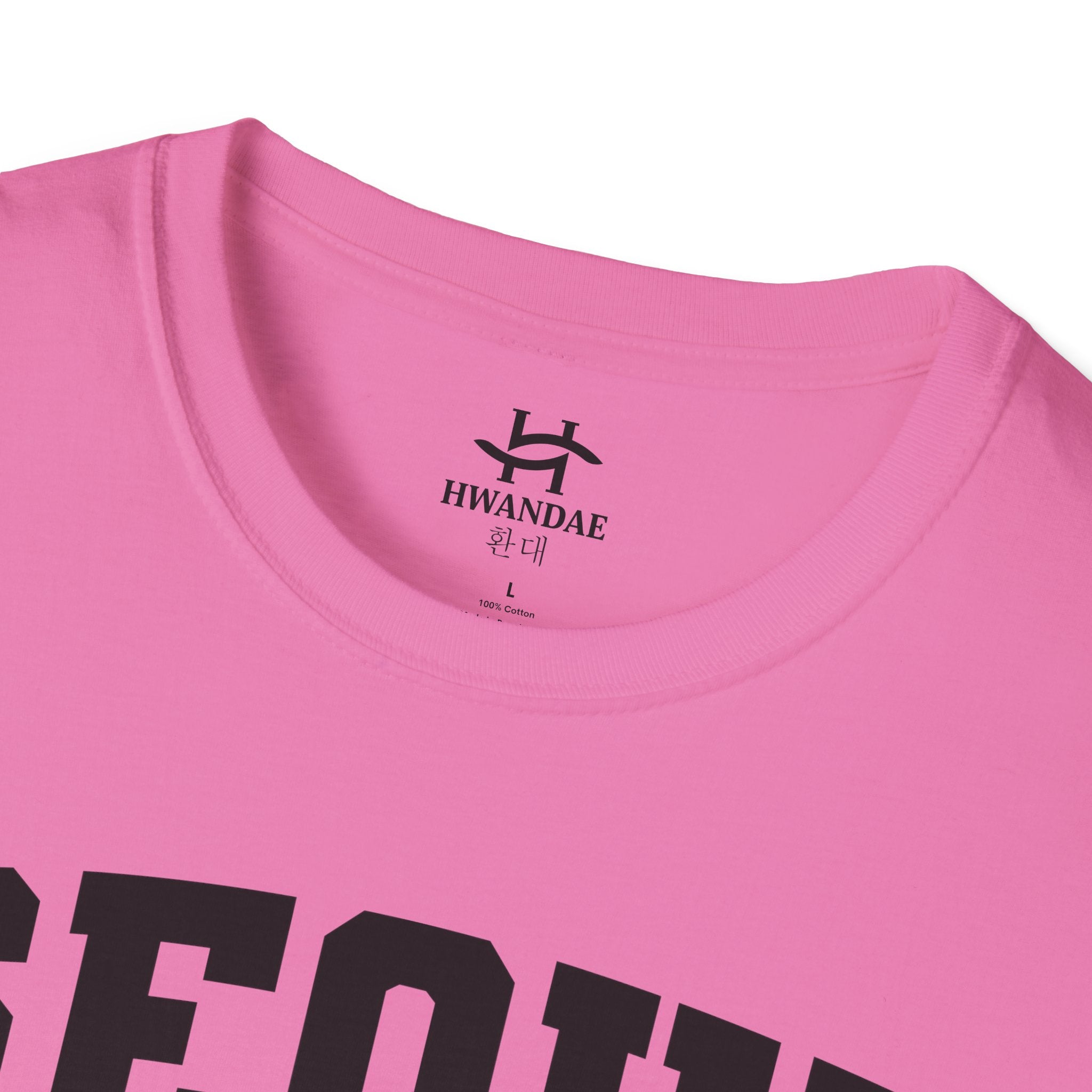 한국어 + 설립일이 적힌 서울 한국 대학 티셔츠