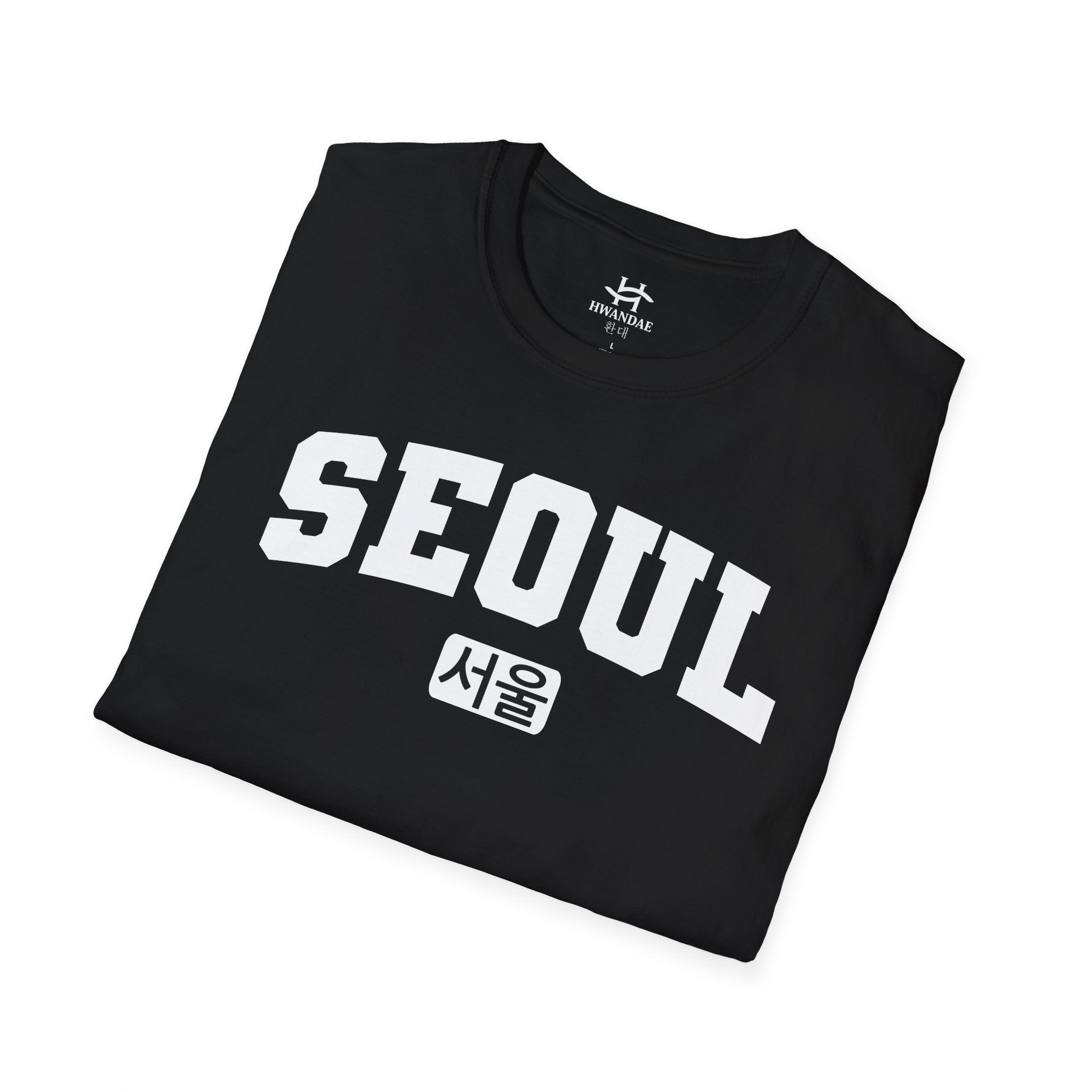 한국어가 들어간 서울 한국 대학 티셔츠