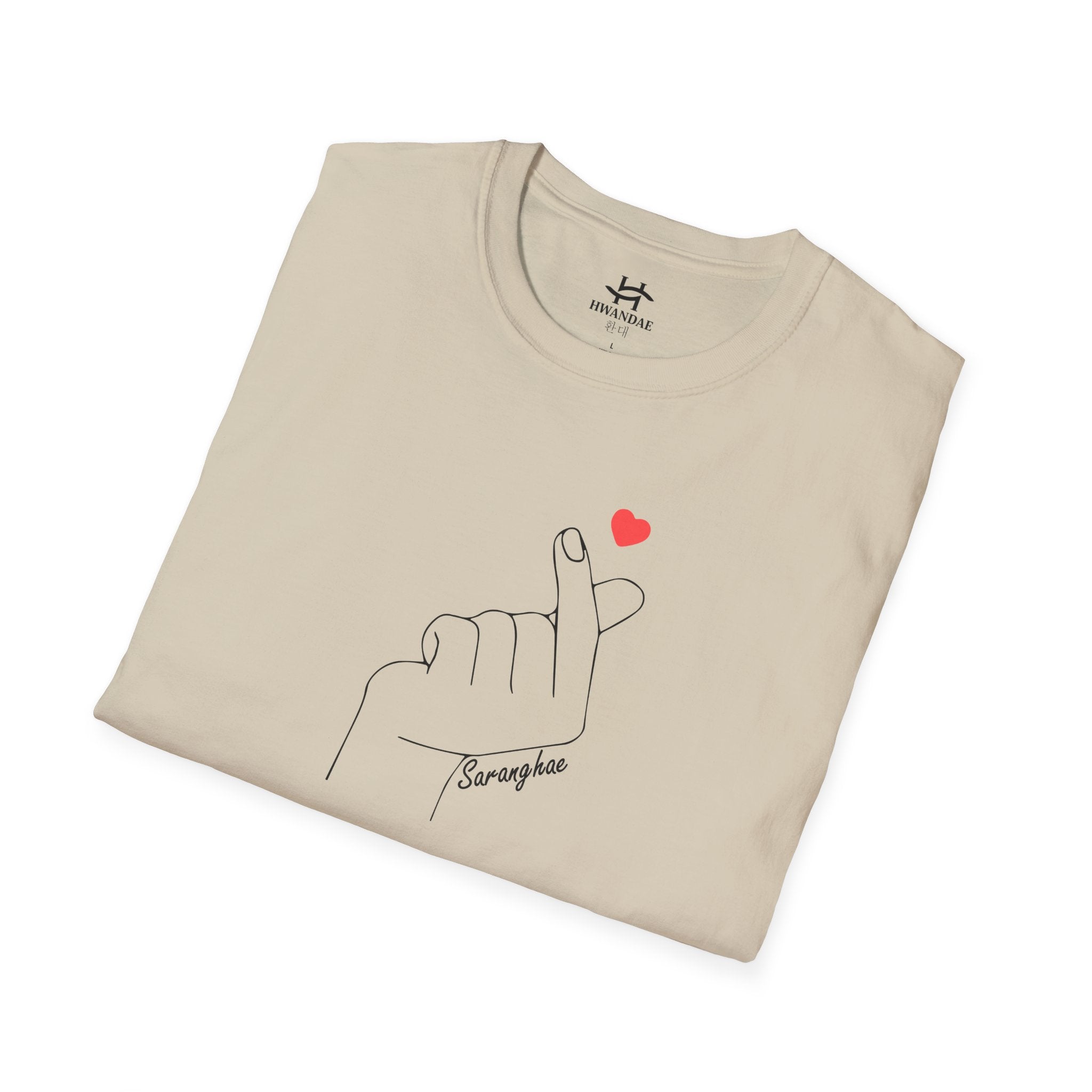 Korean Love Heart Saranghae T-shirt