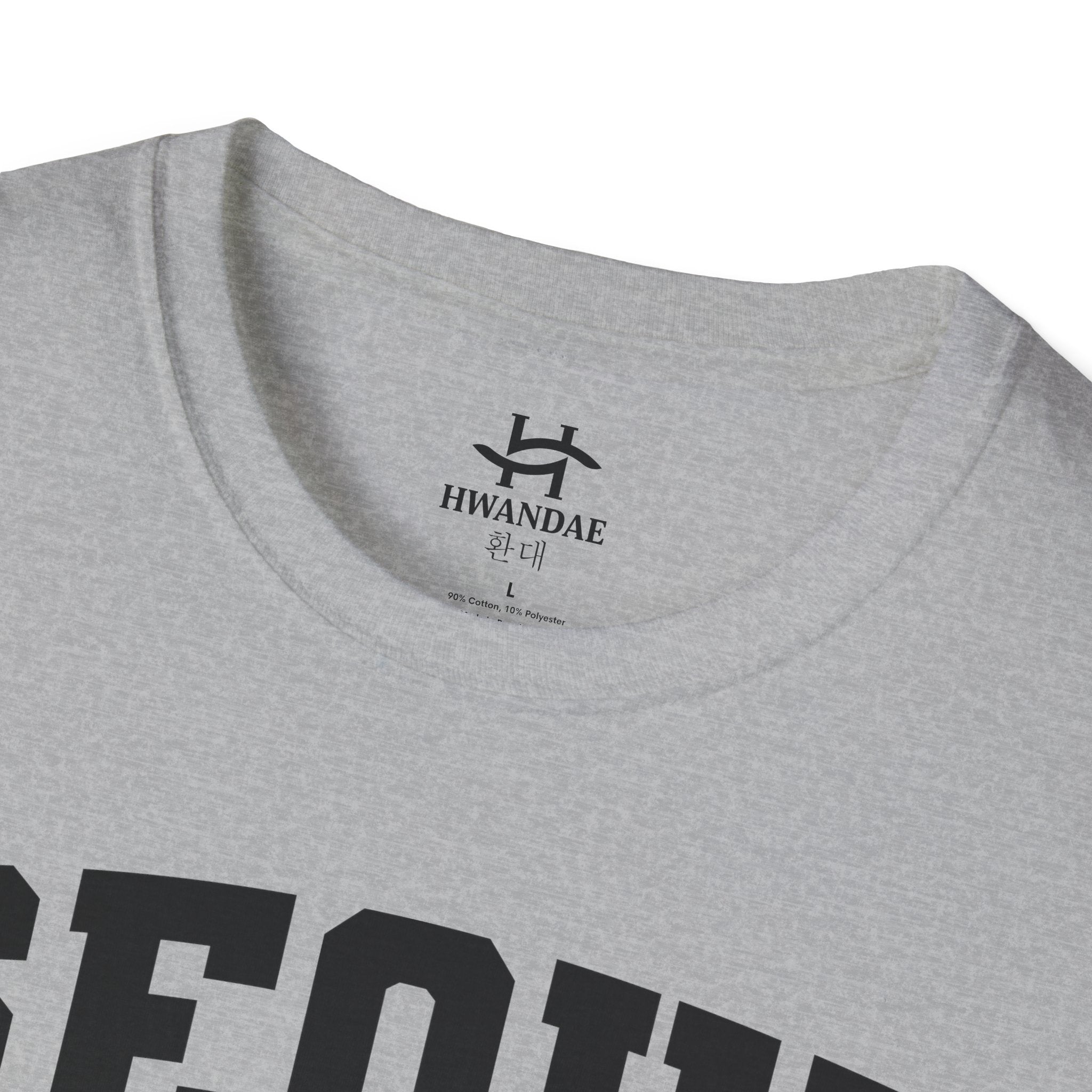 Seoul Varsity T-Shirt with Korean, Flags and Establishment date