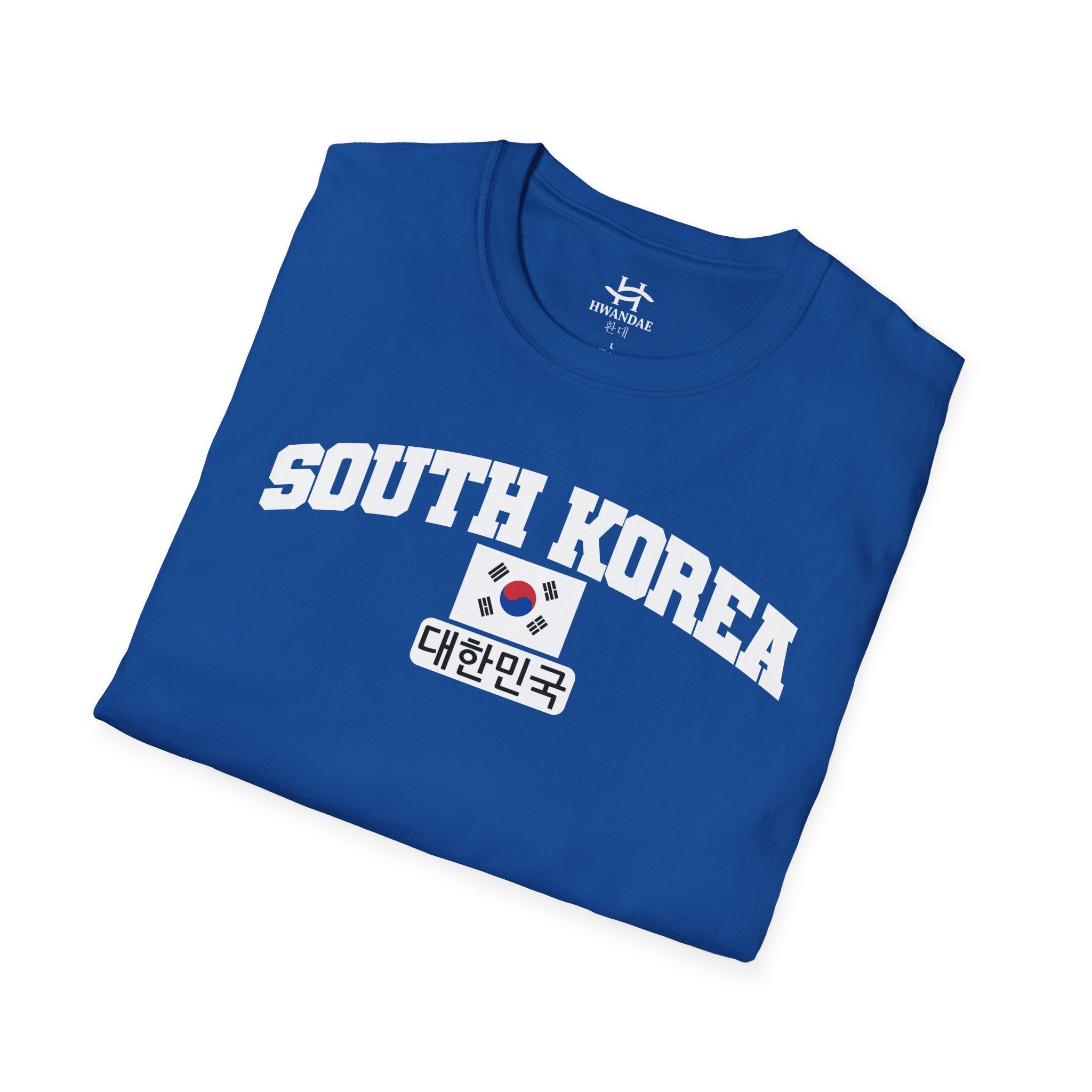 South Korea Varsity T-Shirt with Korean, and Flag