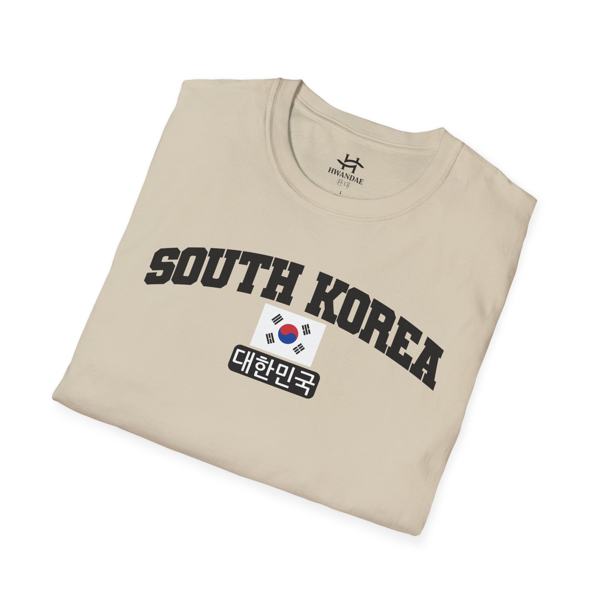 South Korea Varsity T-Shirt with Korean, and Flag