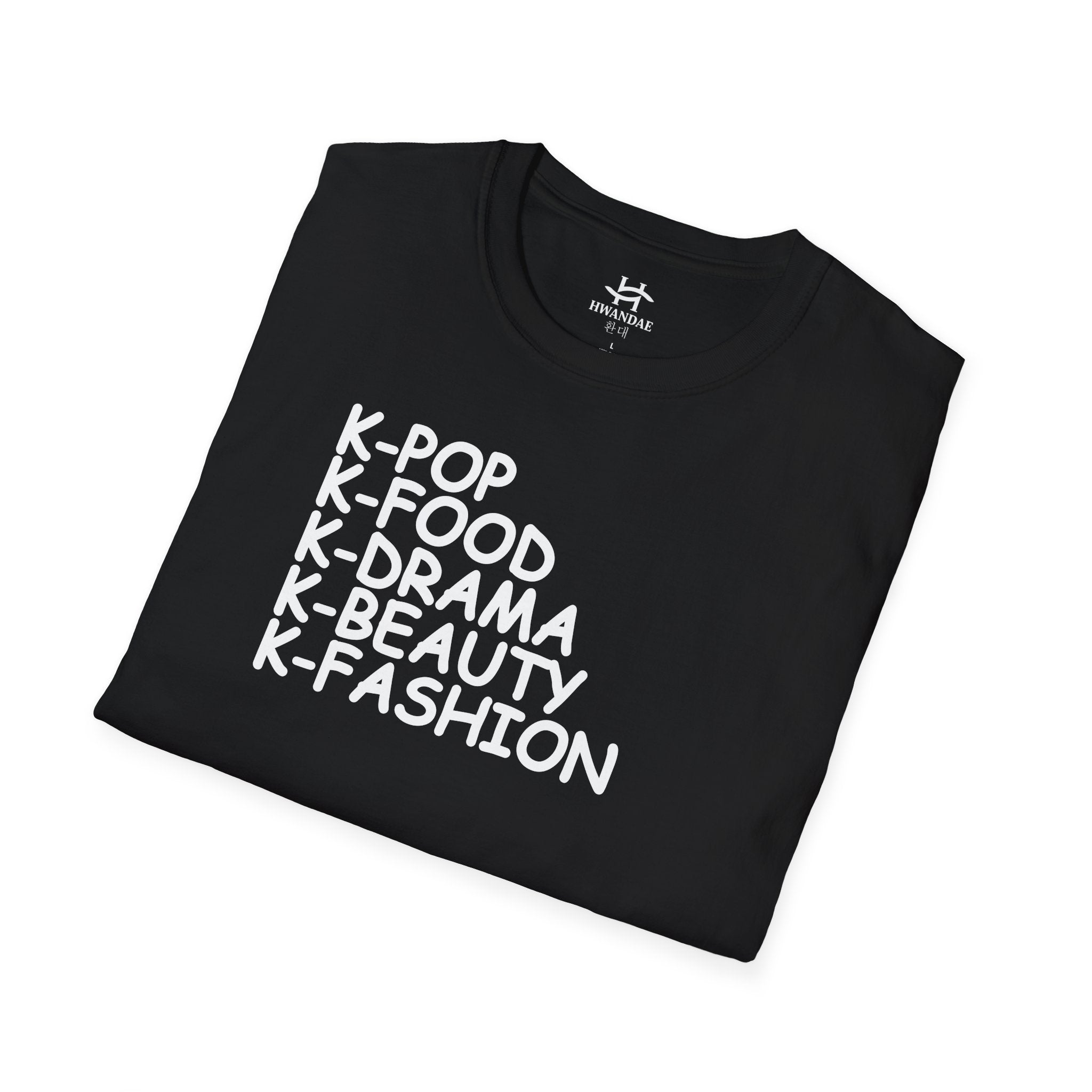 한국 K-POP K-FOOD K-DRAMA K-BEAUTY K-FASHION 티셔츠