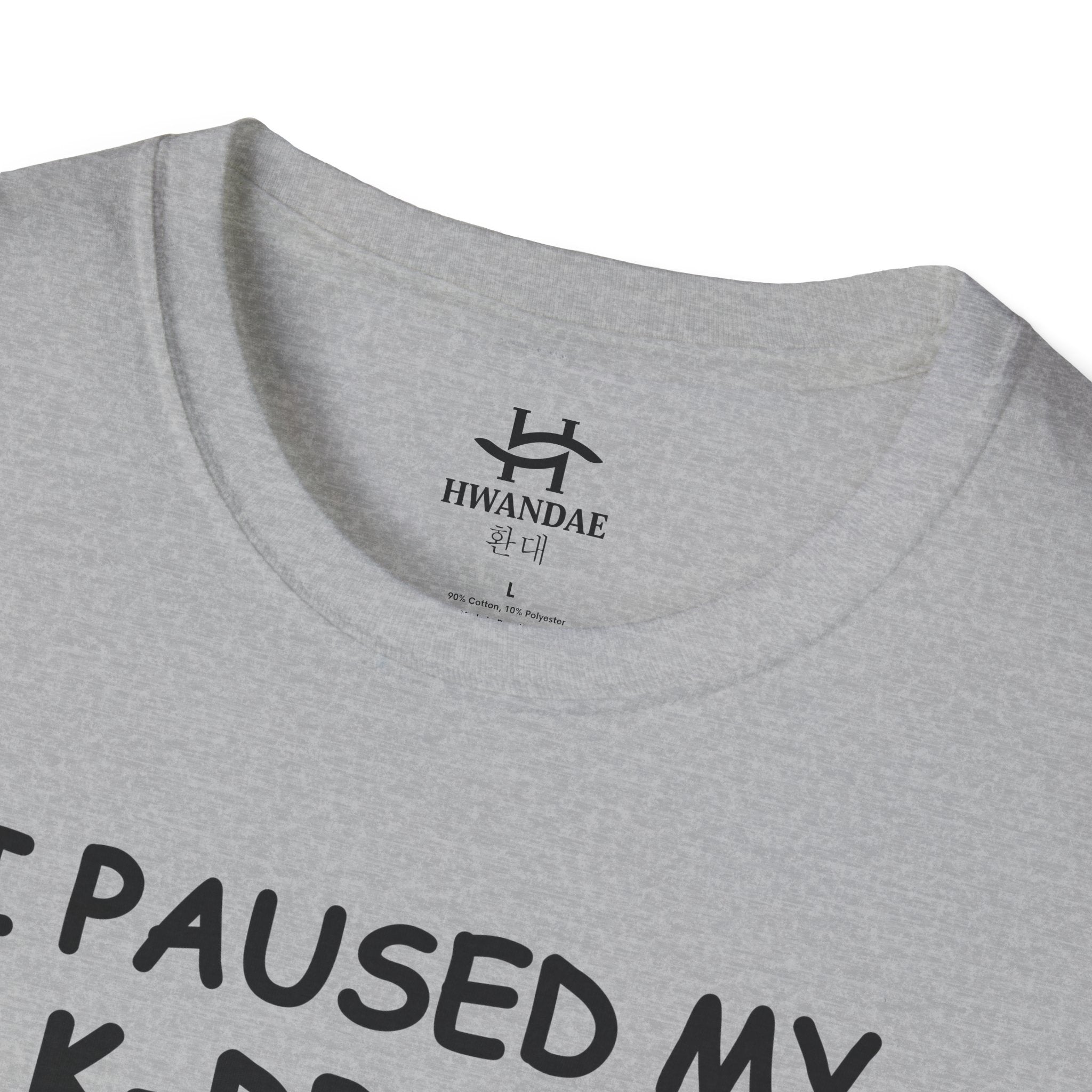 한국어 나는 여기 있기 위해 내 K-드라마를 잠시 멈췄다 티셔츠