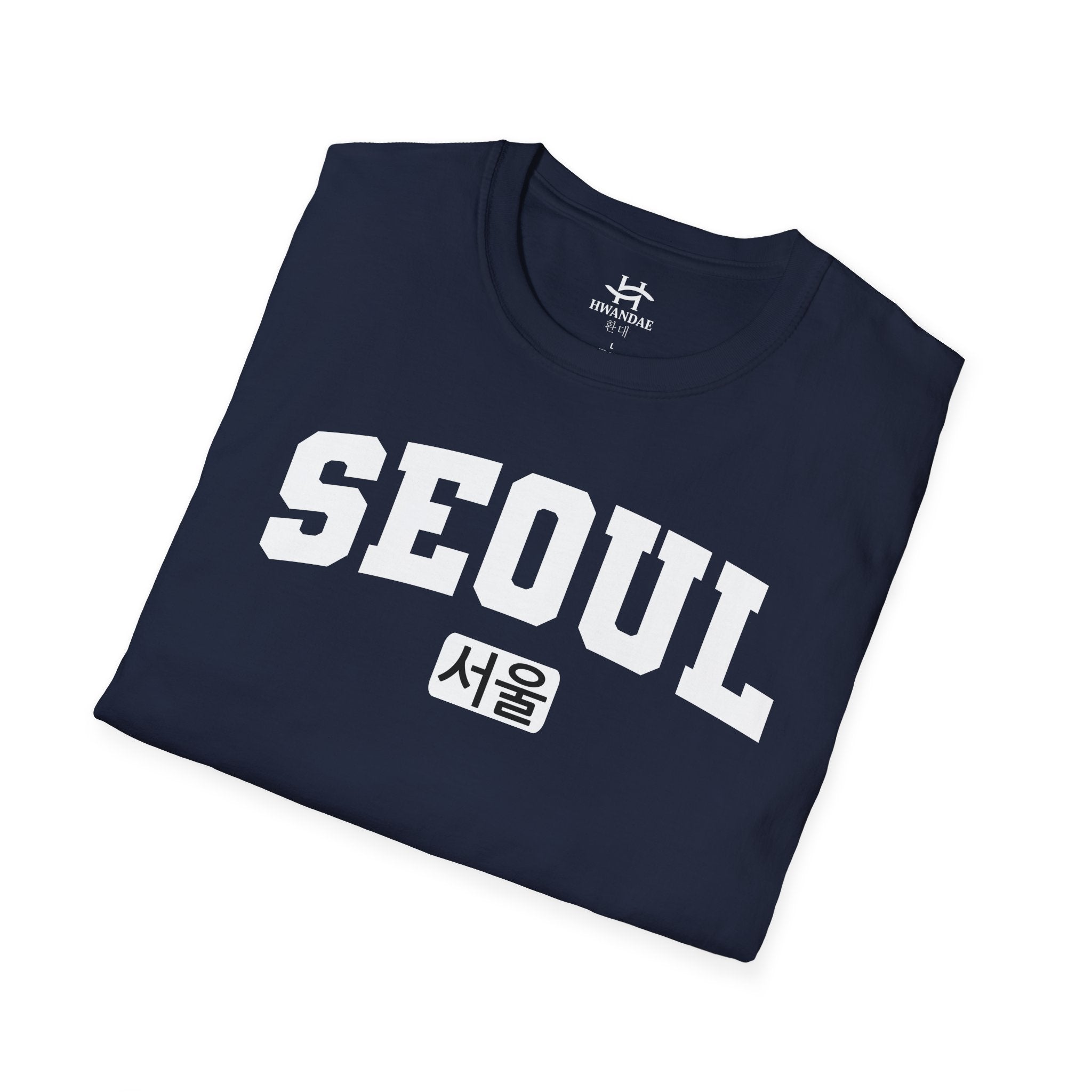 한국어가 들어간 서울 한국 대학 티셔츠