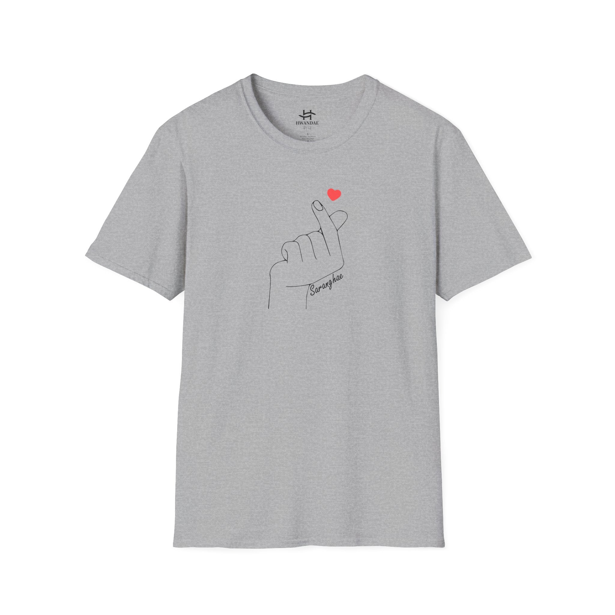 Korean Love Heart Saranghae T-shirt