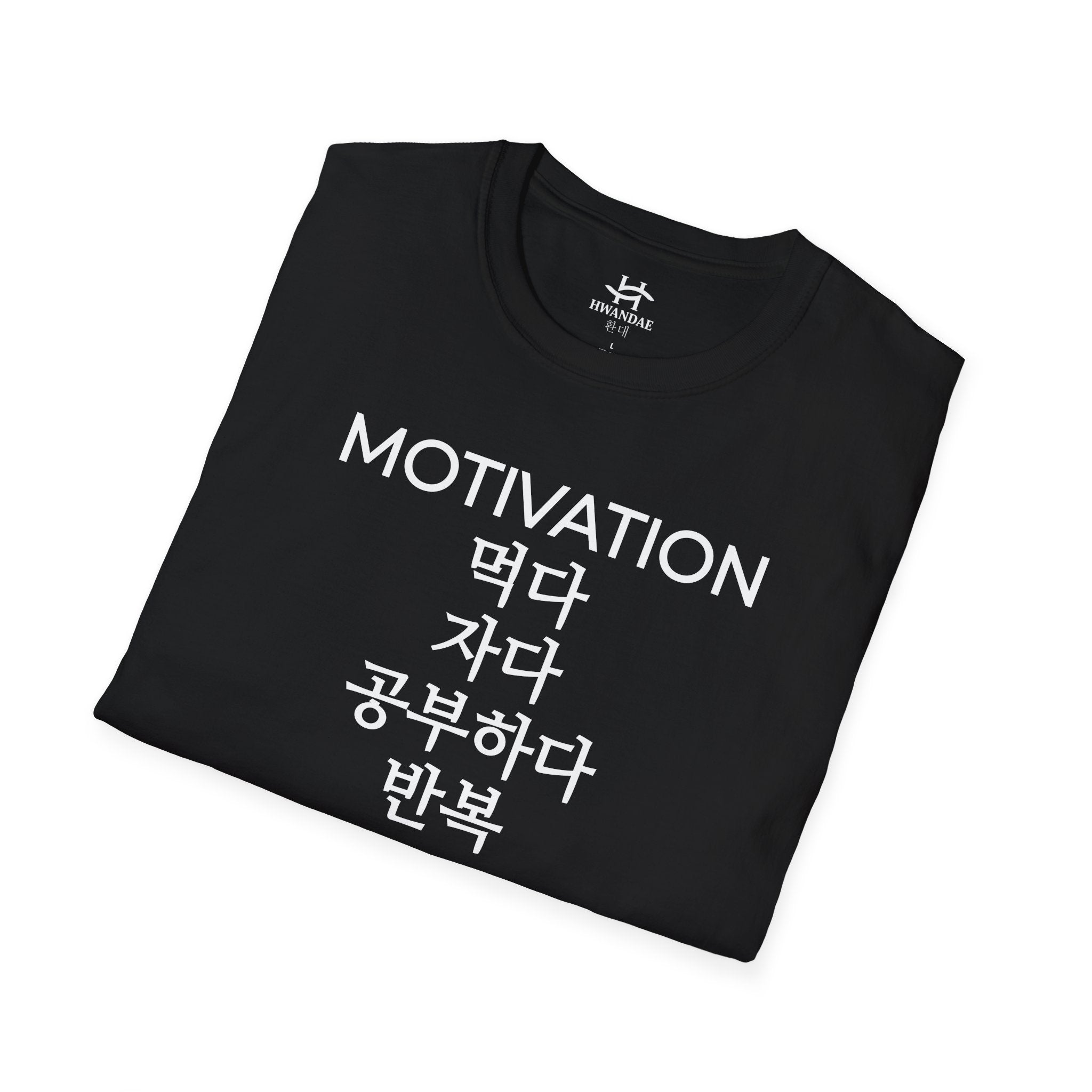 Korean MOTIVATION T-Shirt - Eat Sleep Study Repeat Version 2