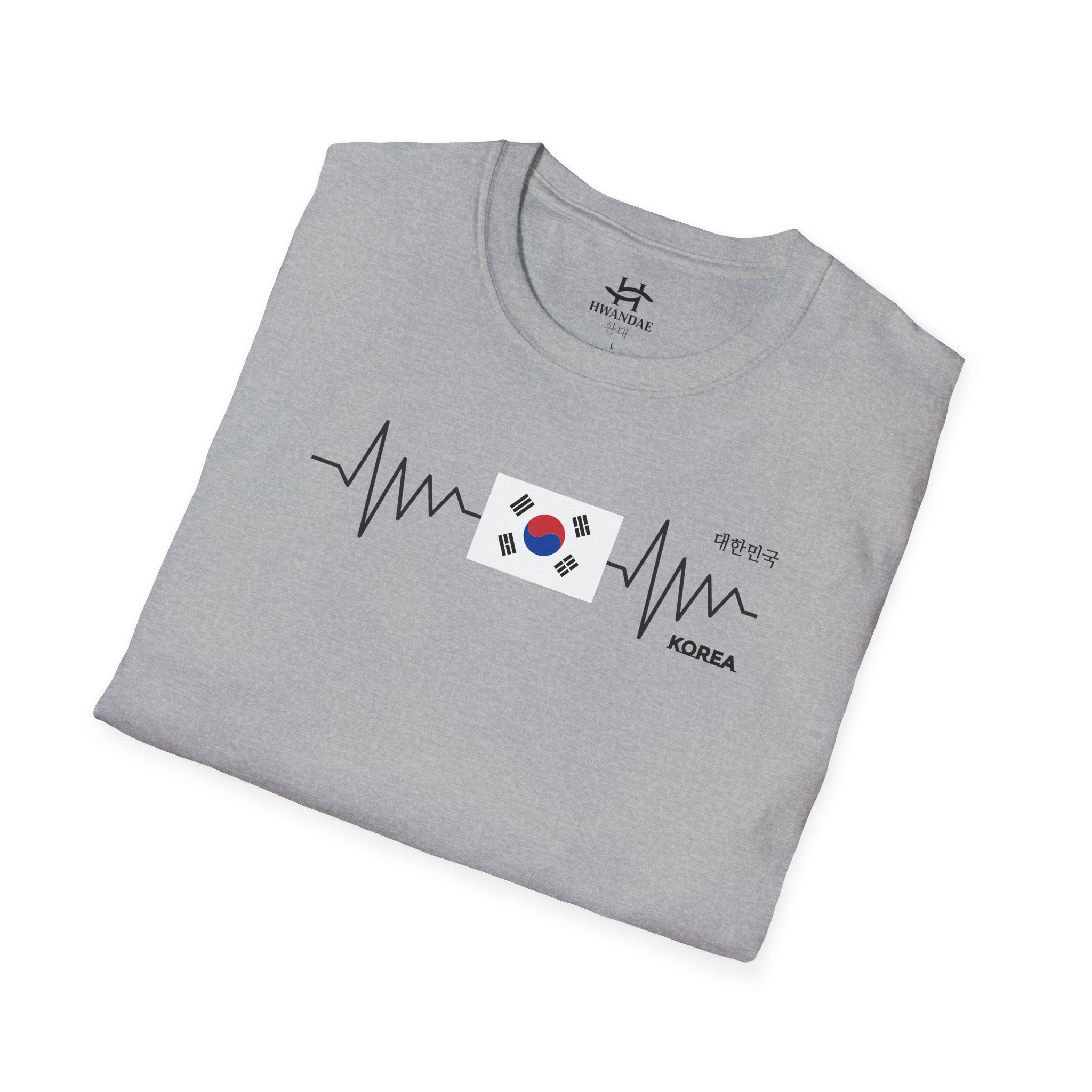 South Korean Heartbeat Flag T-Shirt