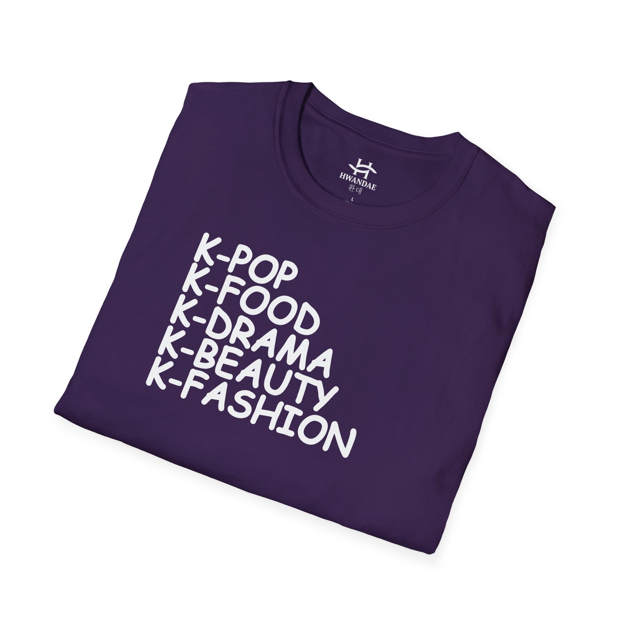 한국 K-POP K-FOOD K-DRAMA K-BEAUTY K-FASHION 티셔츠