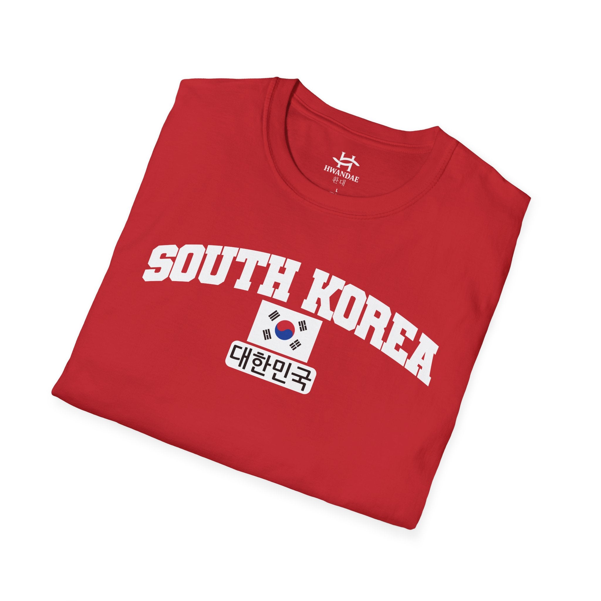 South Korea Varsity T-Shirt with Korean, and Flag