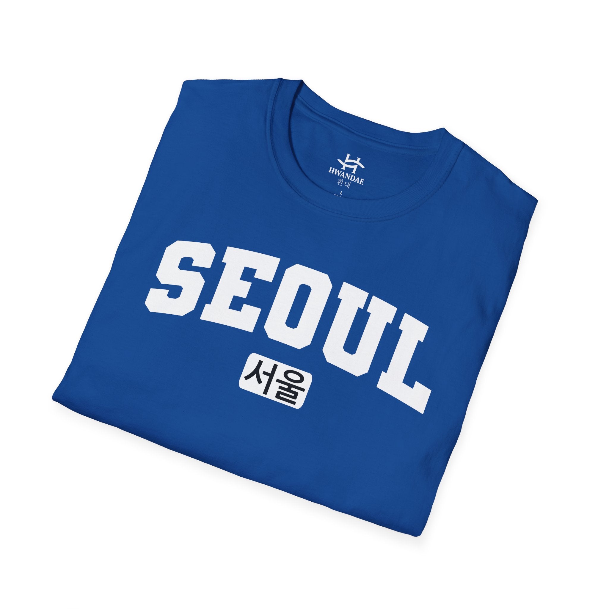 한국어가 들어간 서울 한국 대학 티셔츠