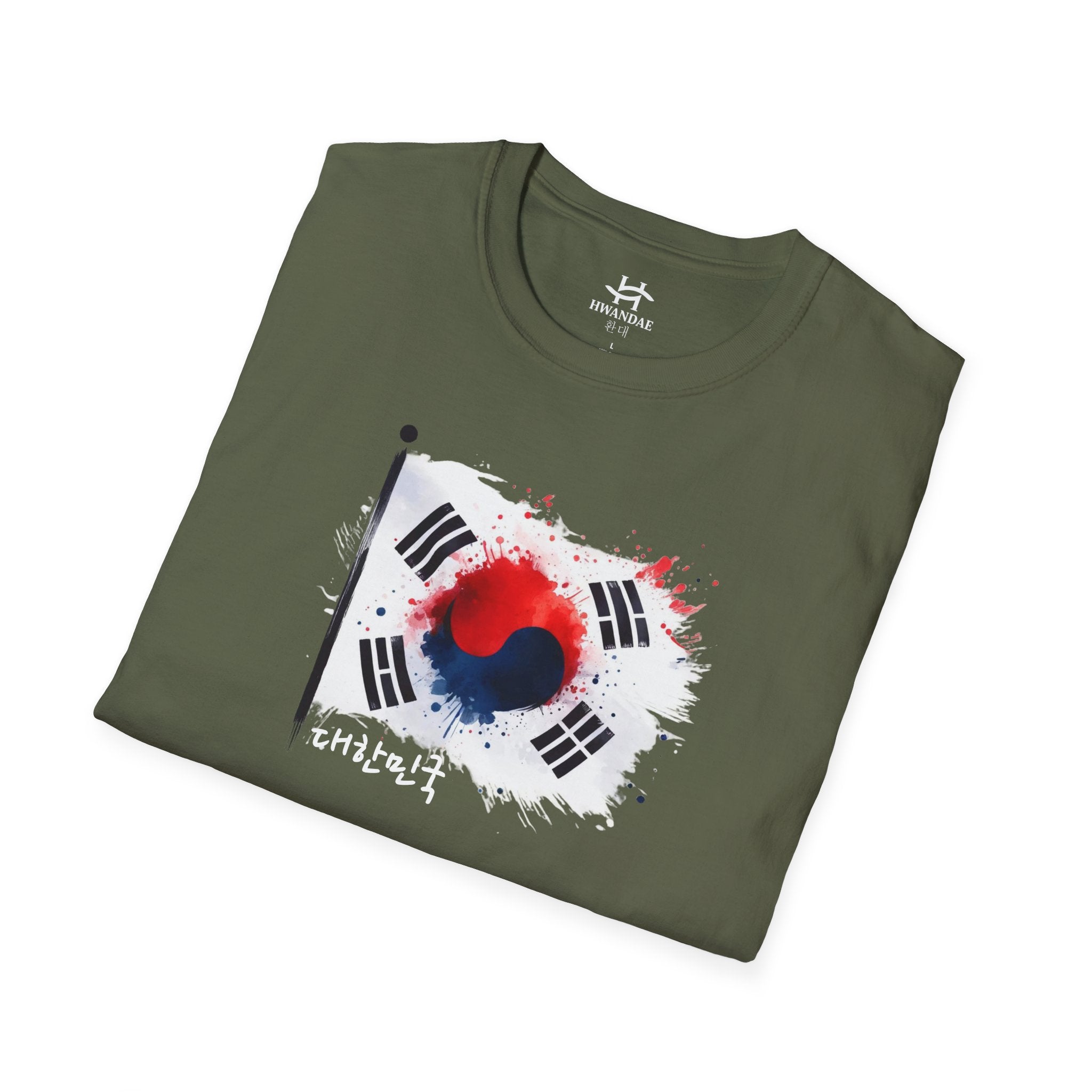 Vibrant South Korean Flag T-Shirt with Korean