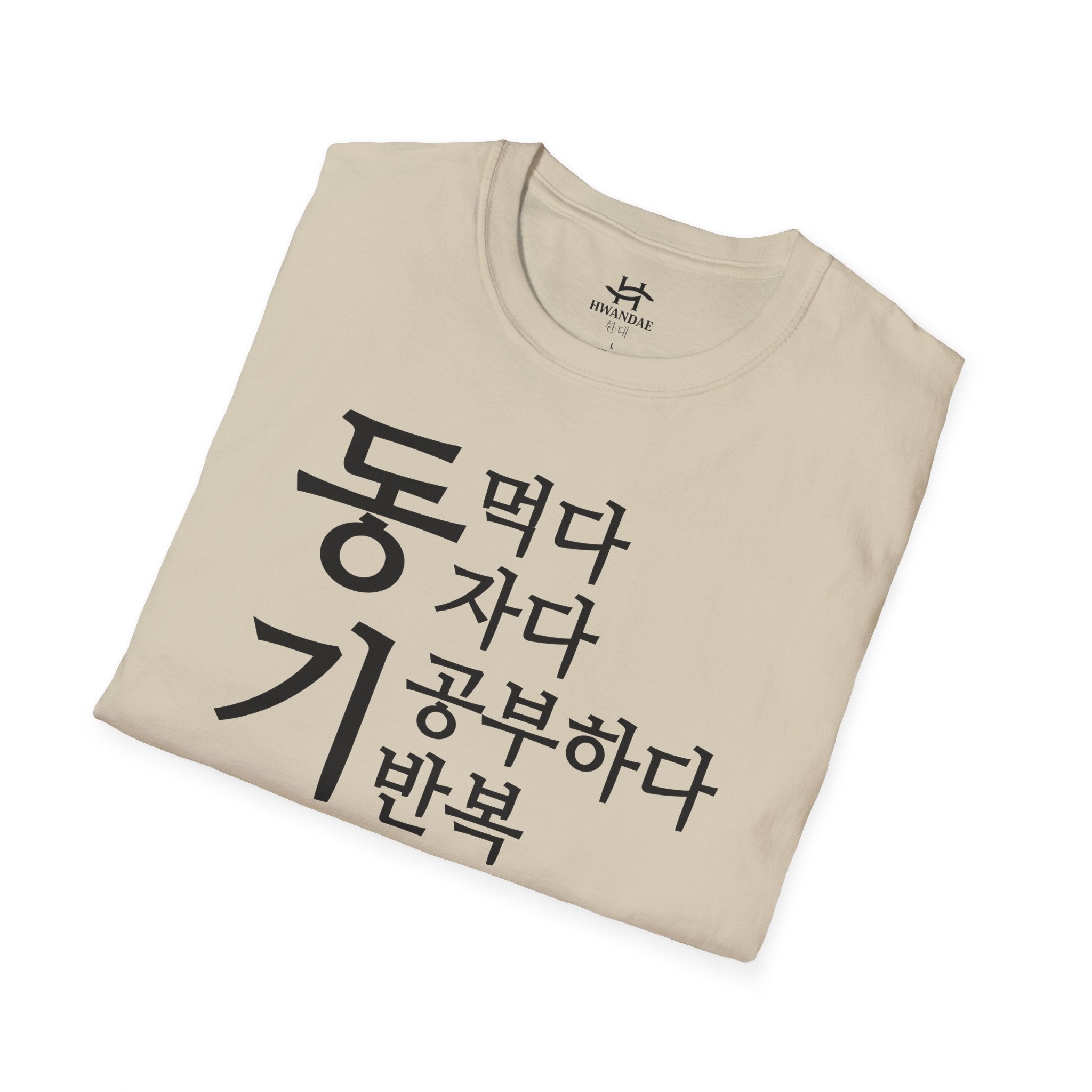 Korean MOTIVATION T-Shirt - Eat Sleep Study Repeat