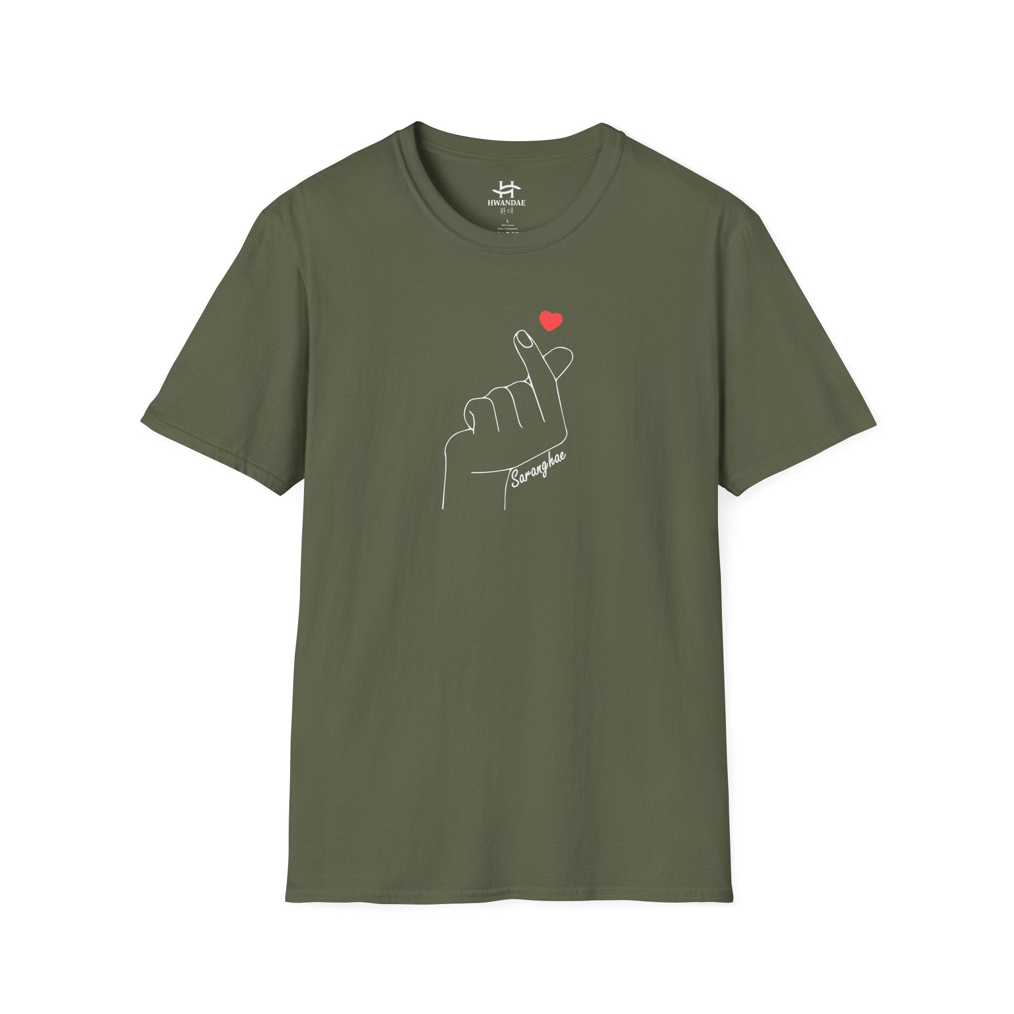 Korean Love Heart Saranghae T-shirt