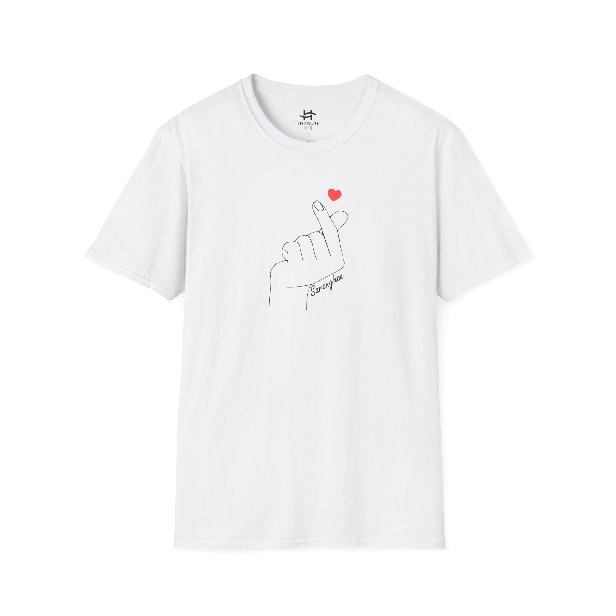 Korean Love Heart Saranghae T-shirt