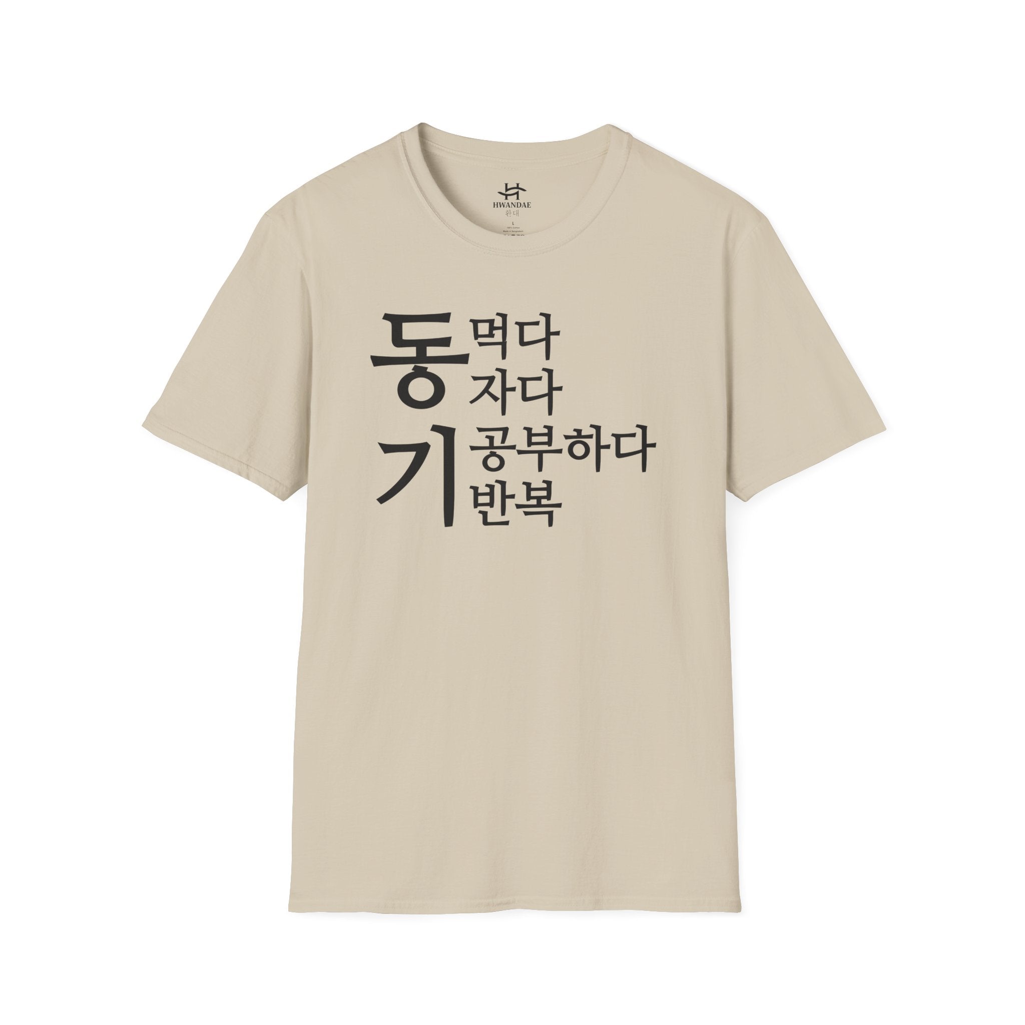 Korean MOTIVATION T-Shirt - Eat Sleep Study Repeat