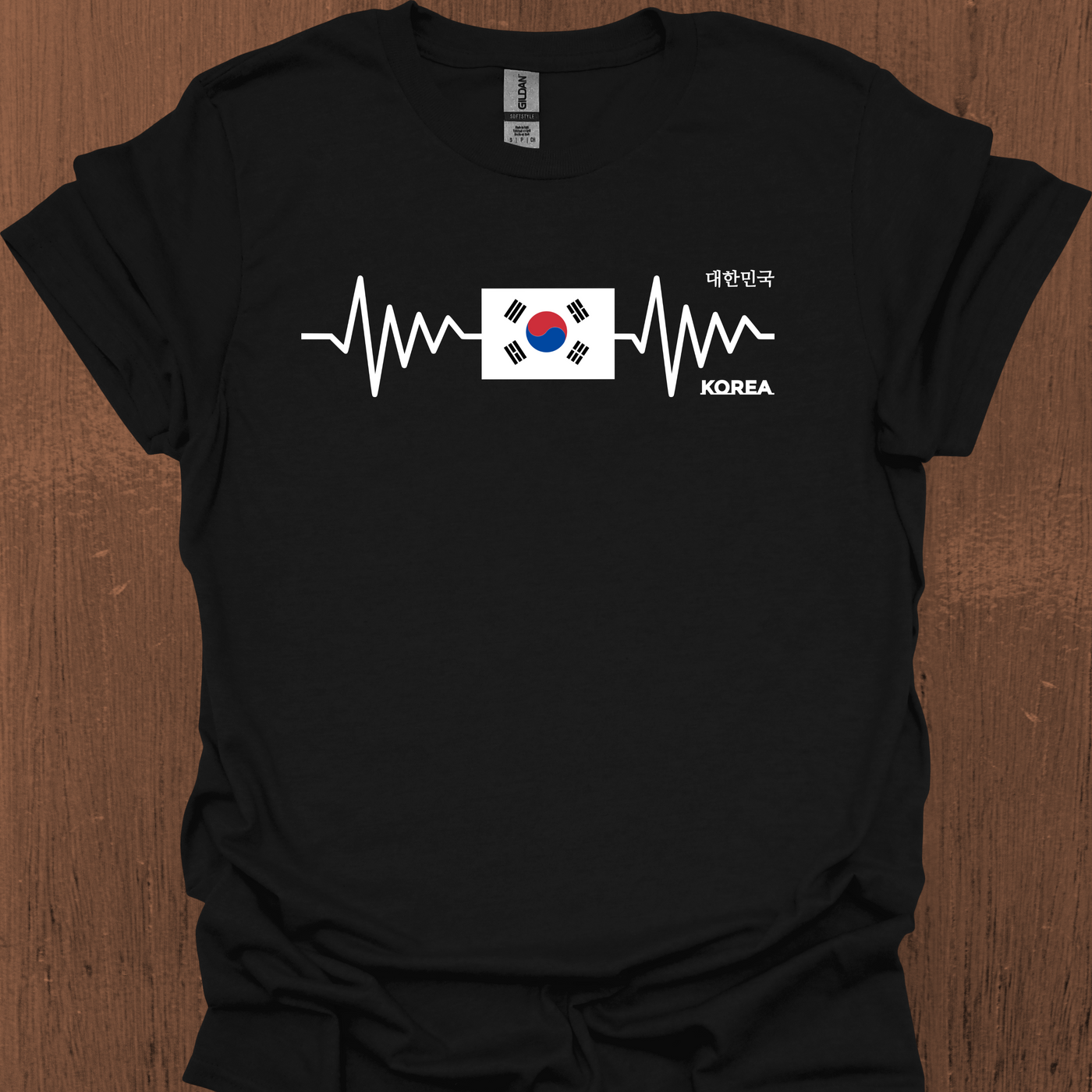 South Korean Heartbeat Flag T-Shirt