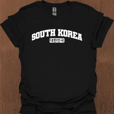 한국어가 들어간 South Korea Varsity 티셔츠