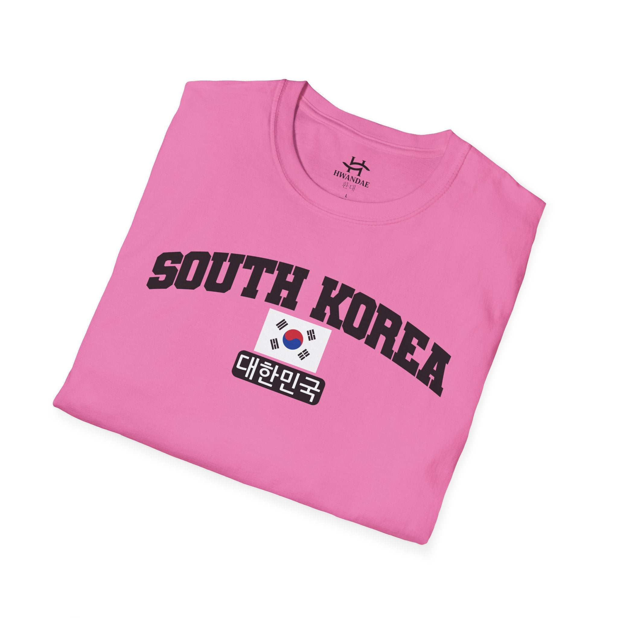 South Korea Varsity T-Shirt with Korean, and Flag