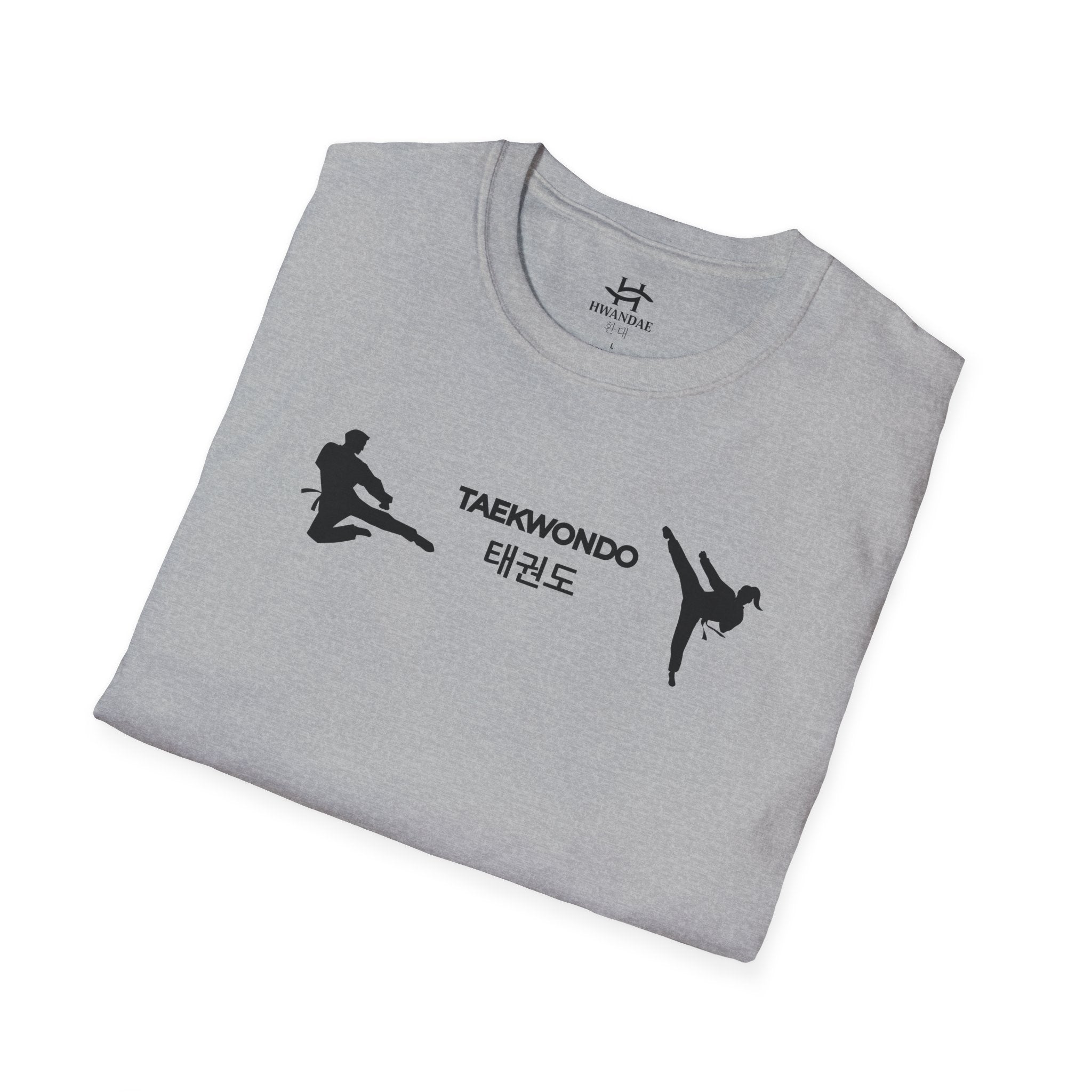 Korean Taekwondo T-shirt with Double Fighters 1