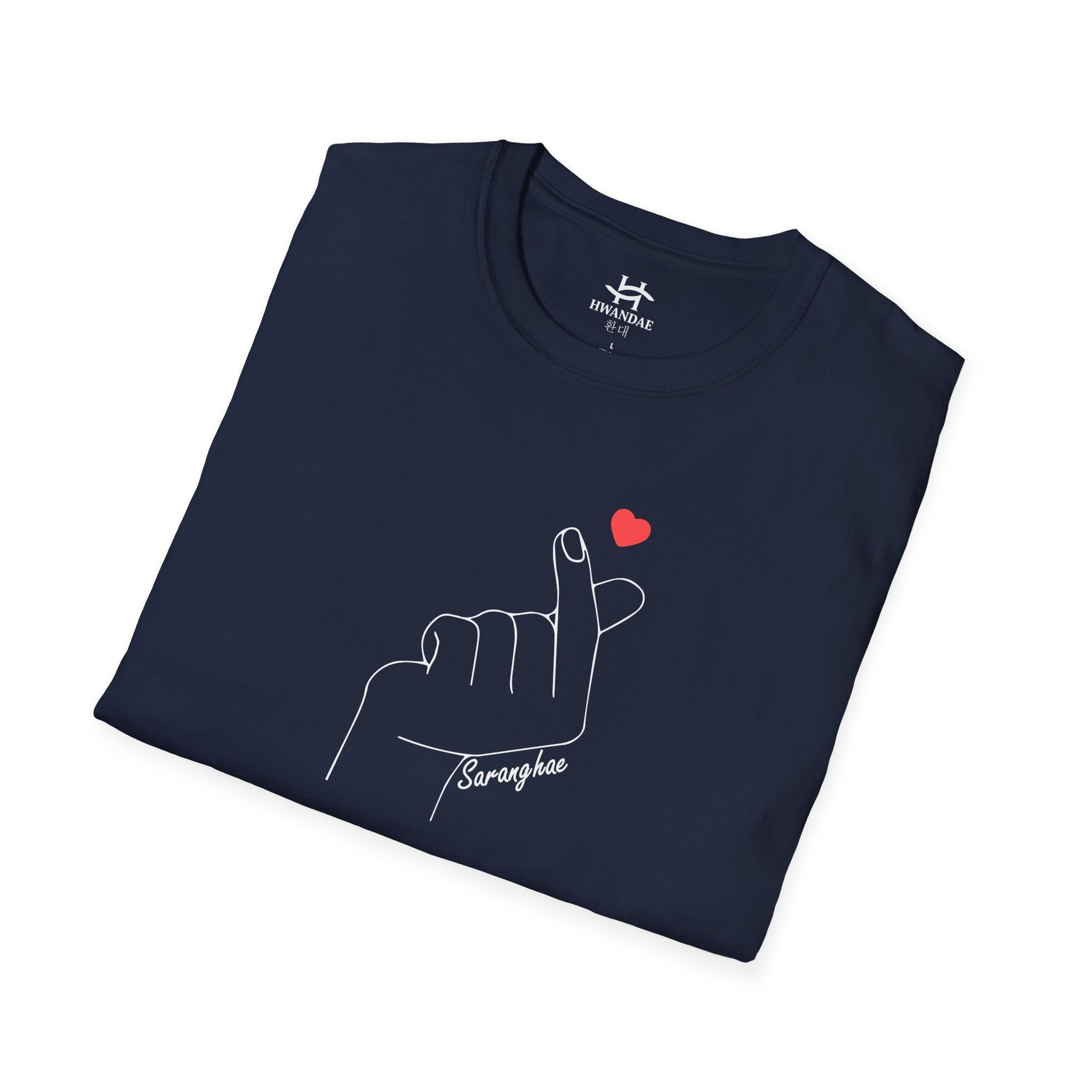 Korean Love Heart Saranghae T-shirt
