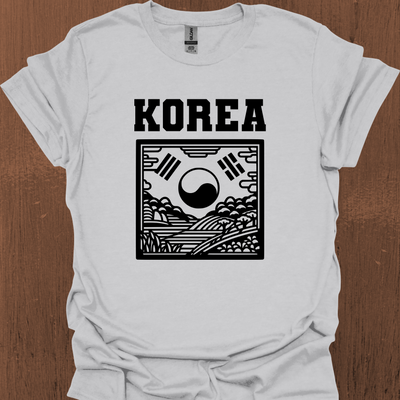 전통 한국 상징주의 티셔츠