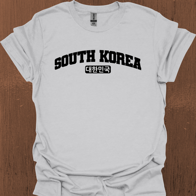 한국어가 들어간 South Korea Varsity 티셔츠