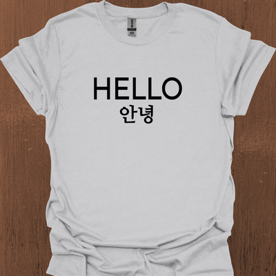 한국어 HELLO 티셔츠