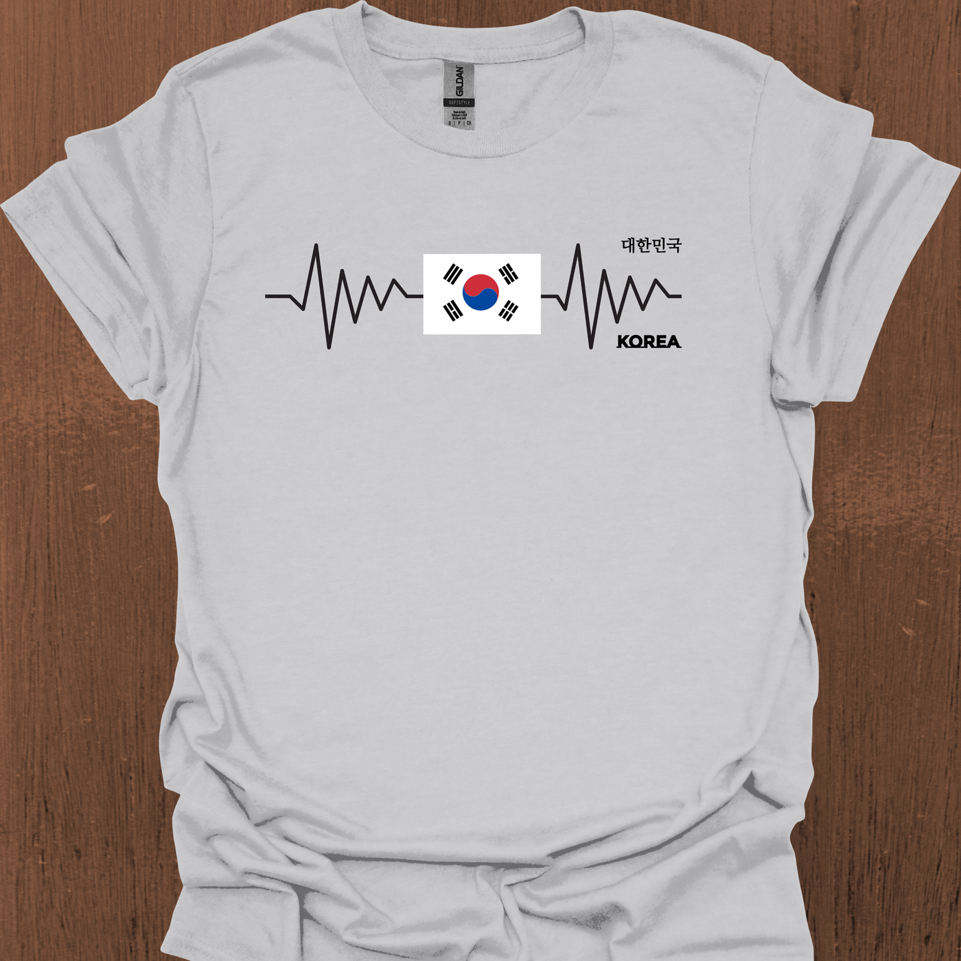 South Korean Heartbeat Flag T-Shirt