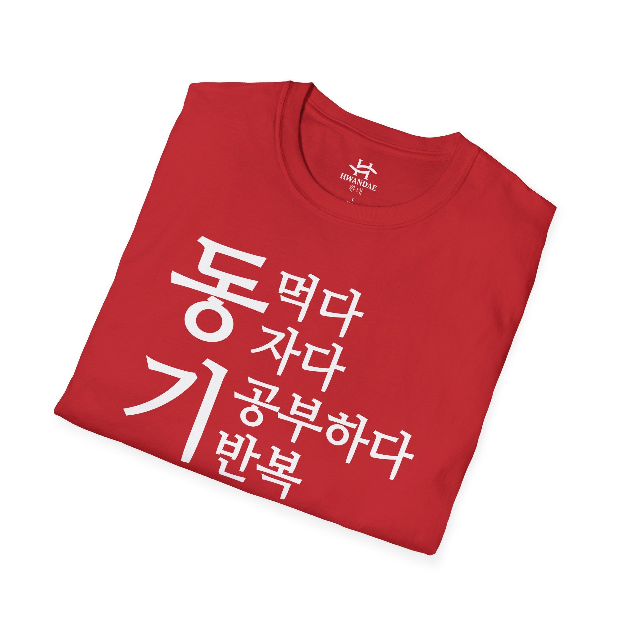 Korean MOTIVATION T-Shirt - Eat Sleep Study Repeat