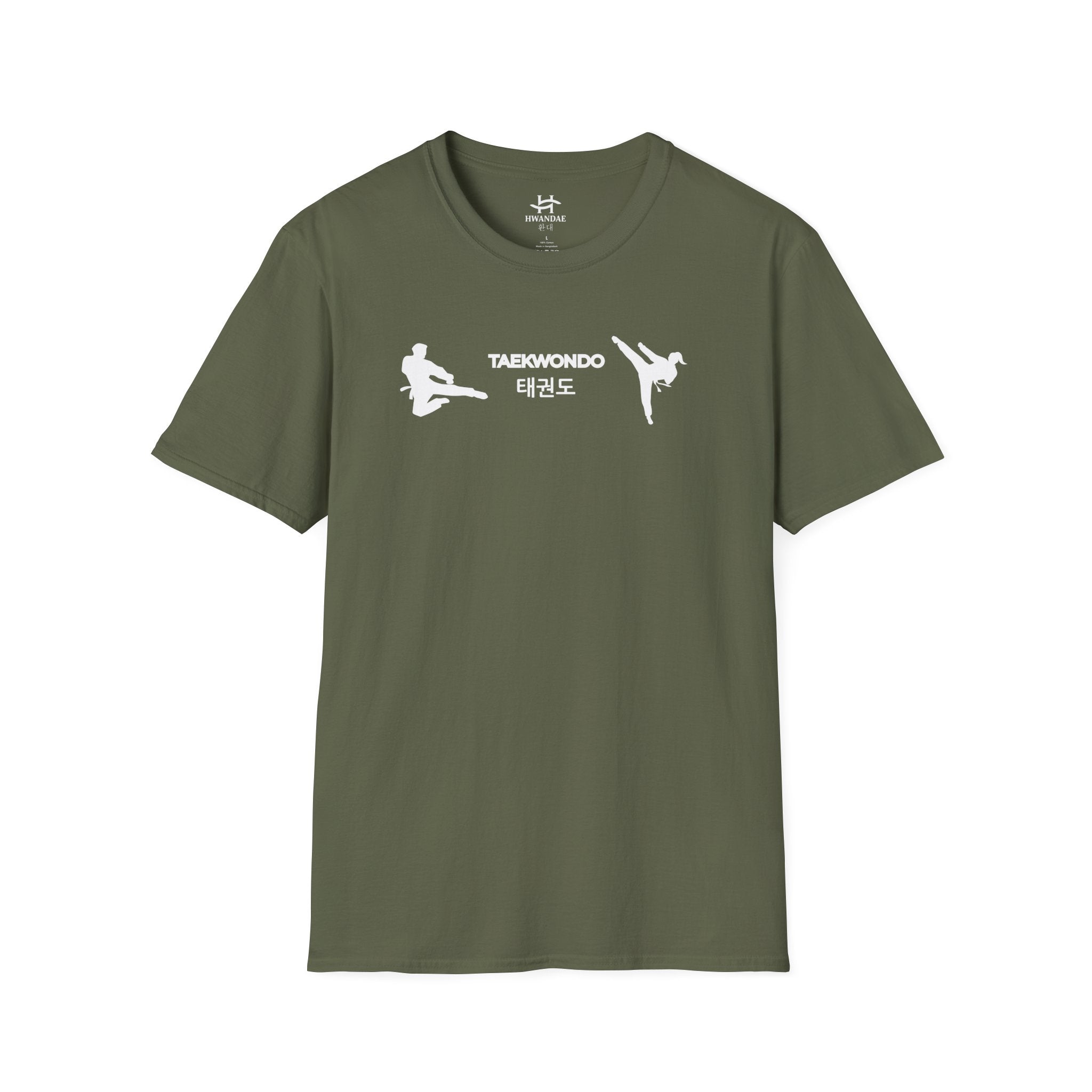 Korean Taekwondo T-shirt with Double Fighters 1