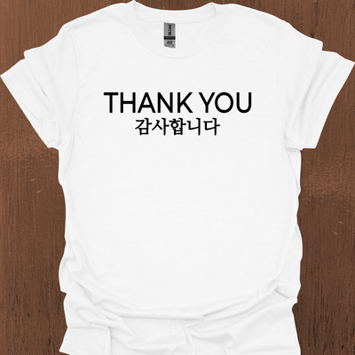 한국어 THANK YOU 티셔츠