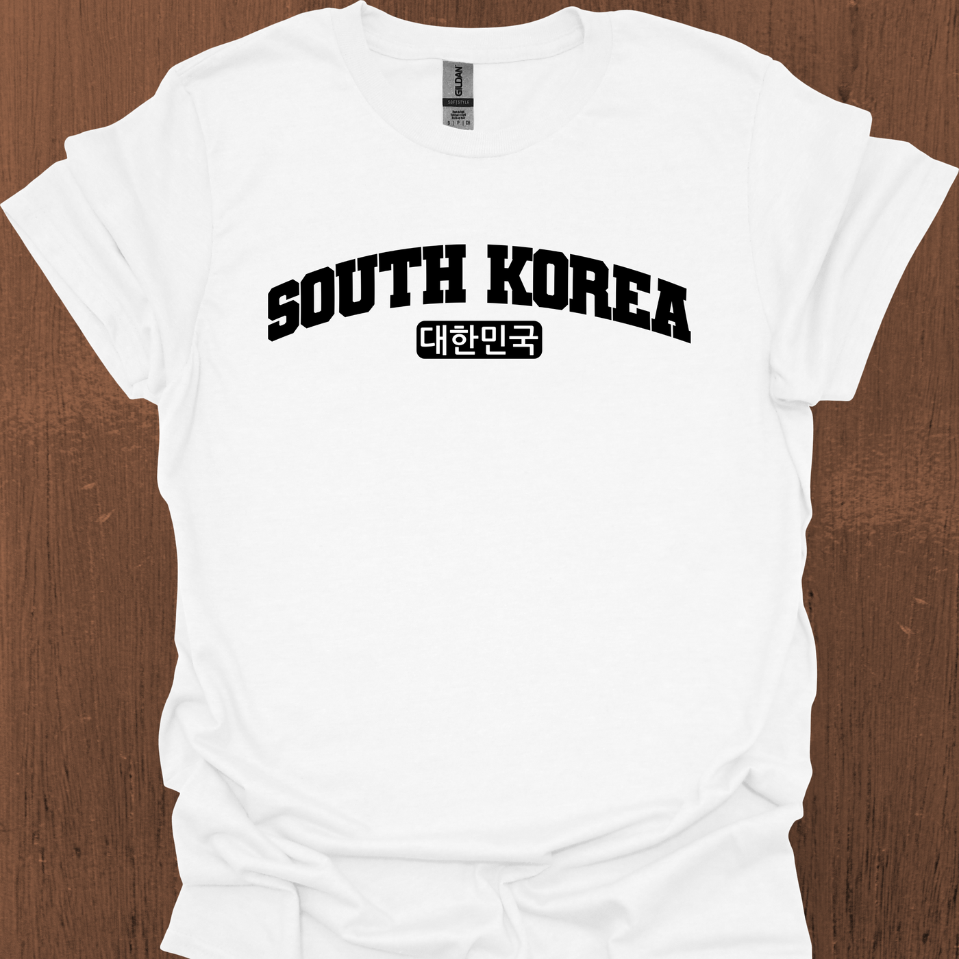 한국어가 들어간 South Korea Varsity 티셔츠