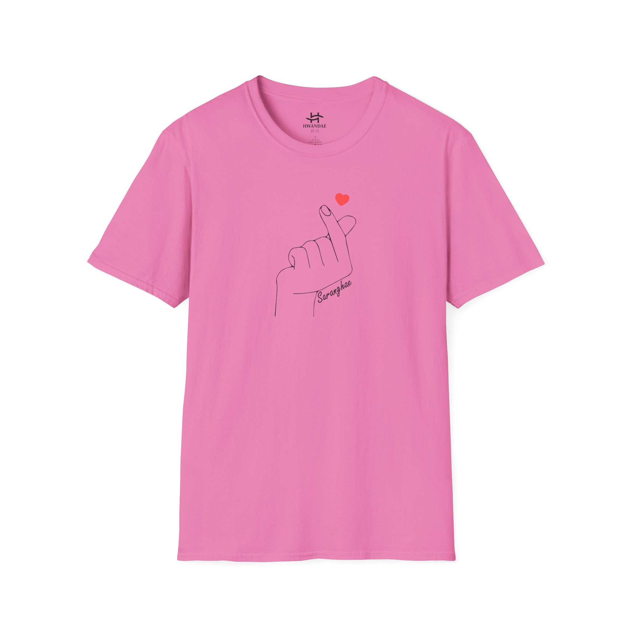 Korean Love Heart Saranghae T-shirt