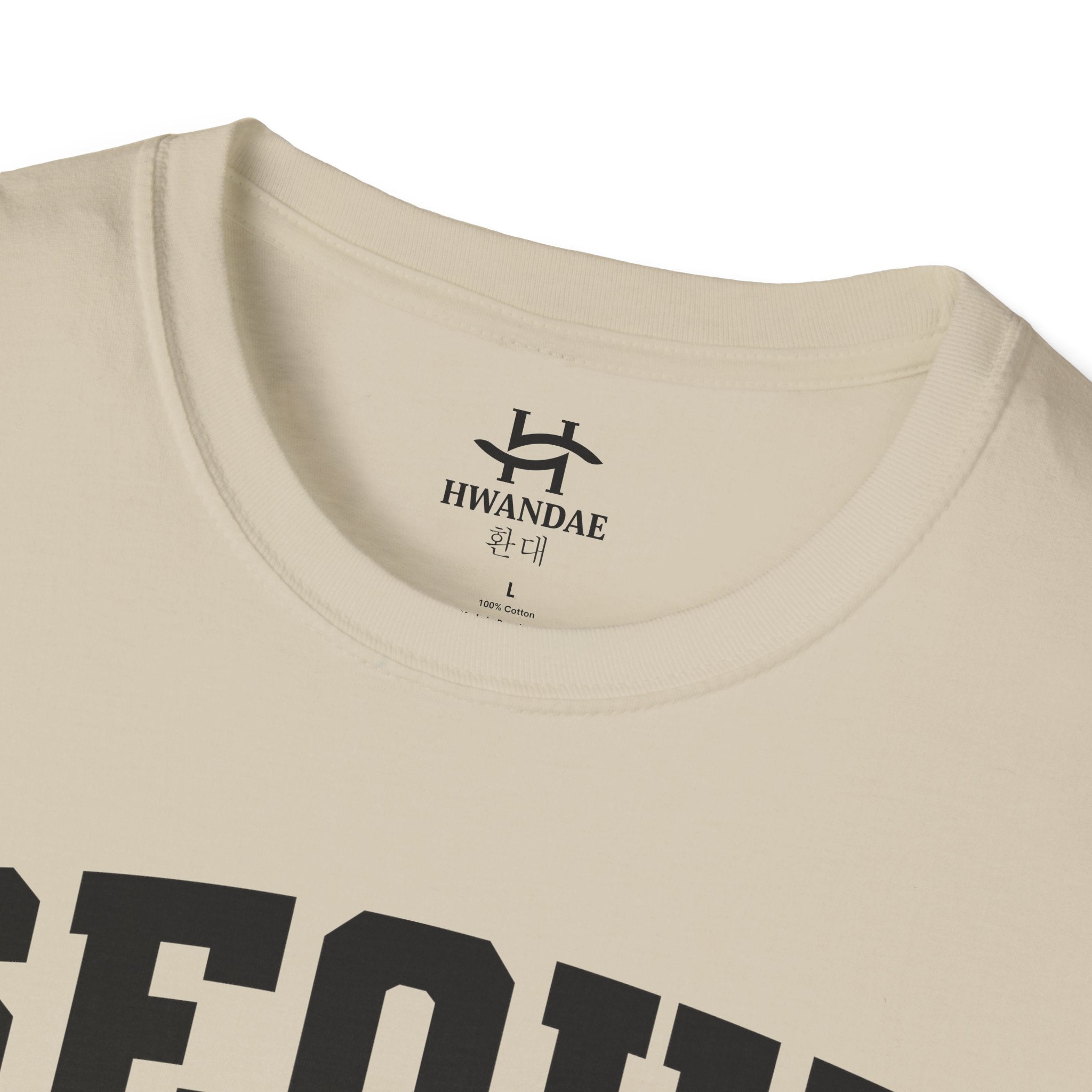 한국어 + 설립일이 적힌 서울 한국 대학 티셔츠