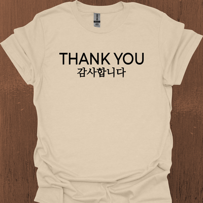 한국어 THANK YOU 티셔츠