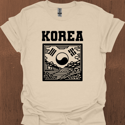 전통 한국 상징주의 티셔츠