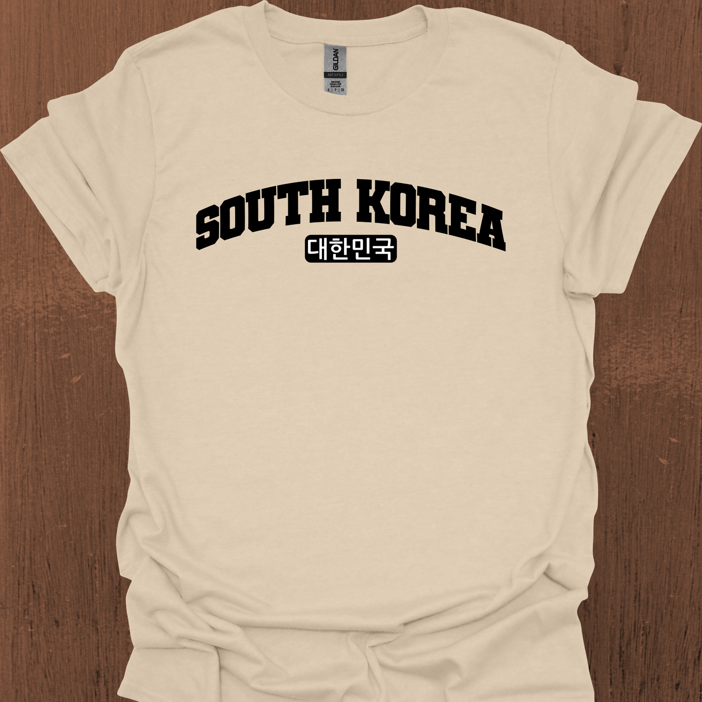한국어가 들어간 South Korea Varsity 티셔츠