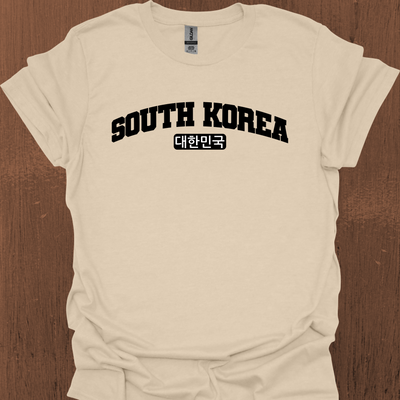 한국어가 들어간 South Korea Varsity 티셔츠