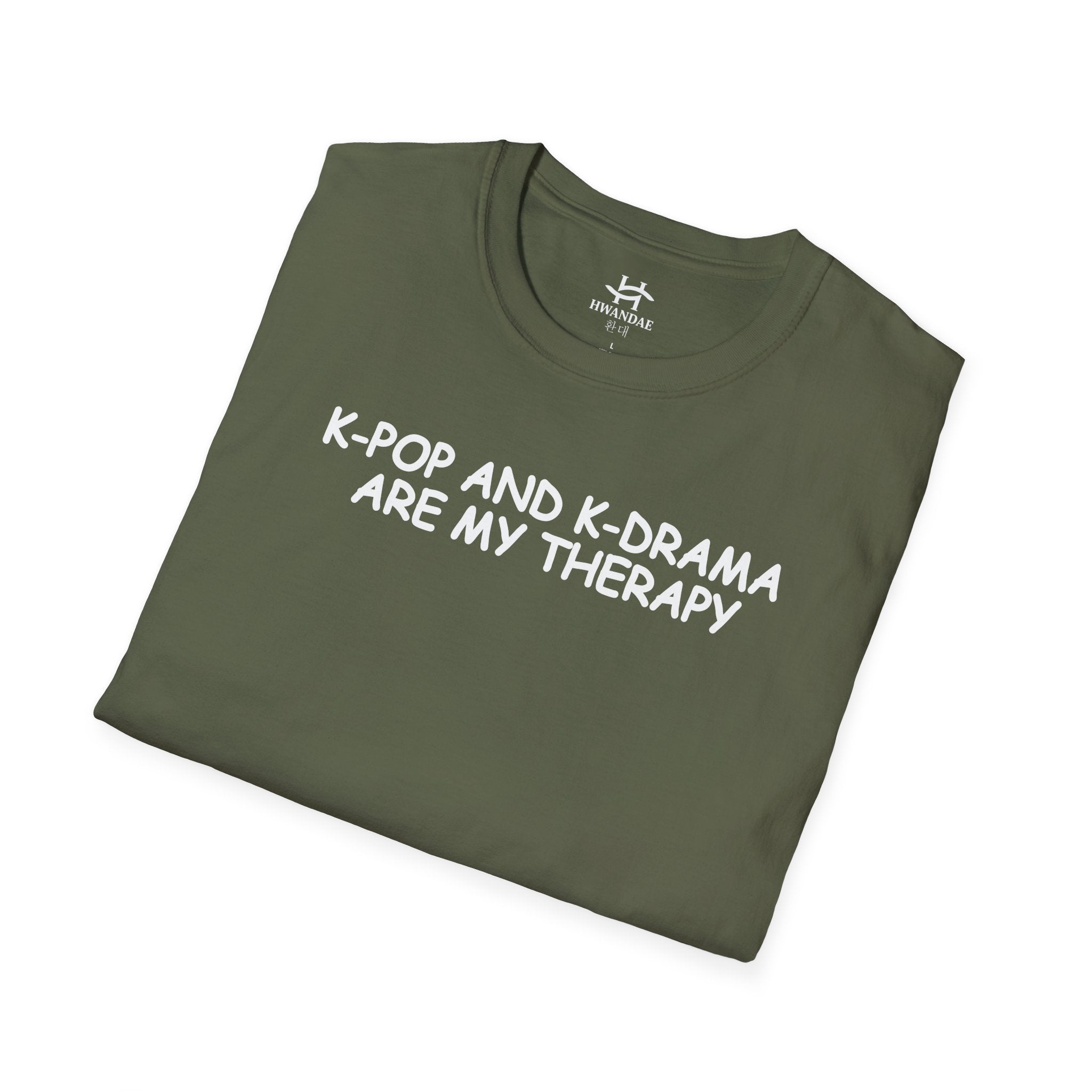 한국 K-POP과 K-DRAMA ARE MY THERAPY 티셔츠