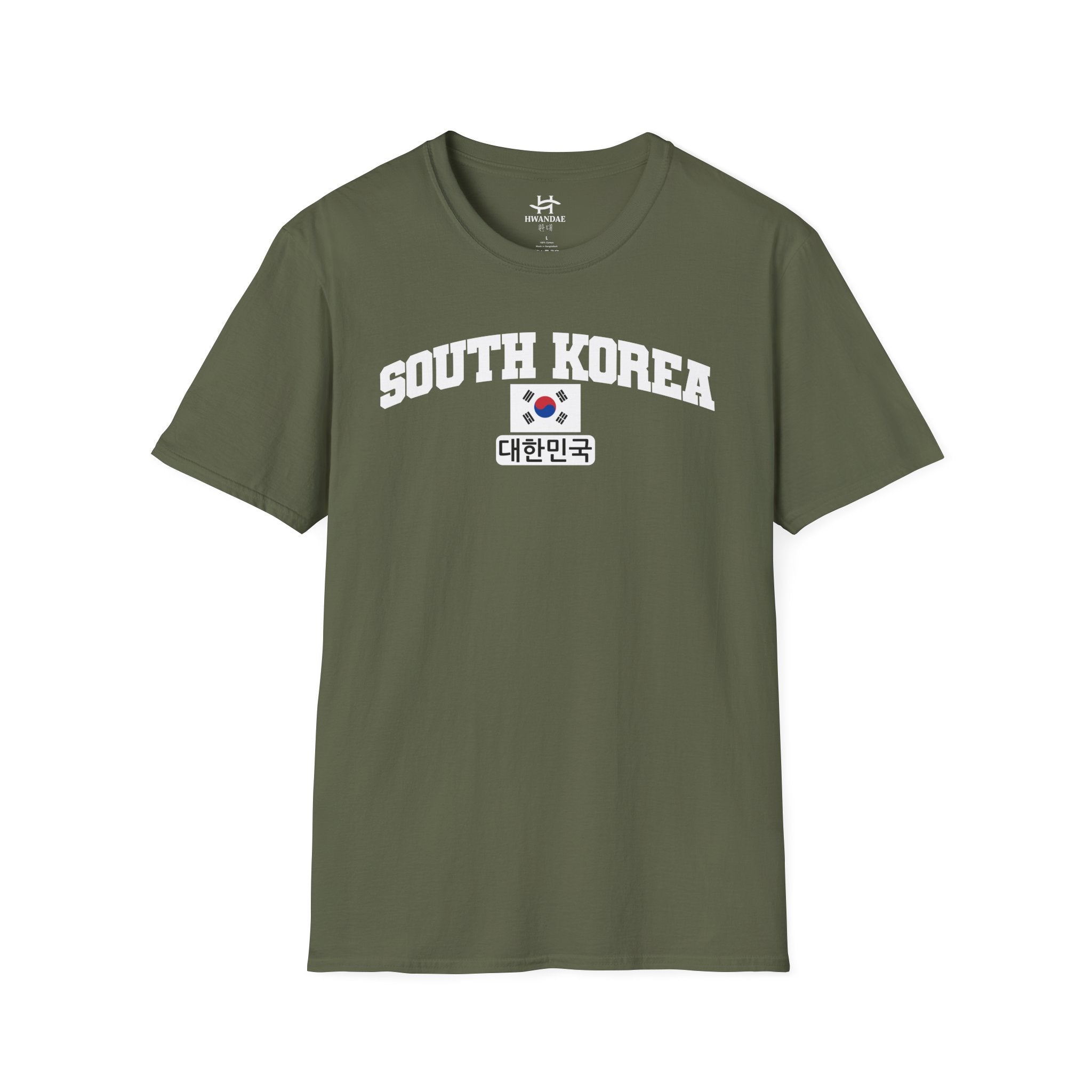 South Korea Varsity T-Shirt with Korean, and Flag