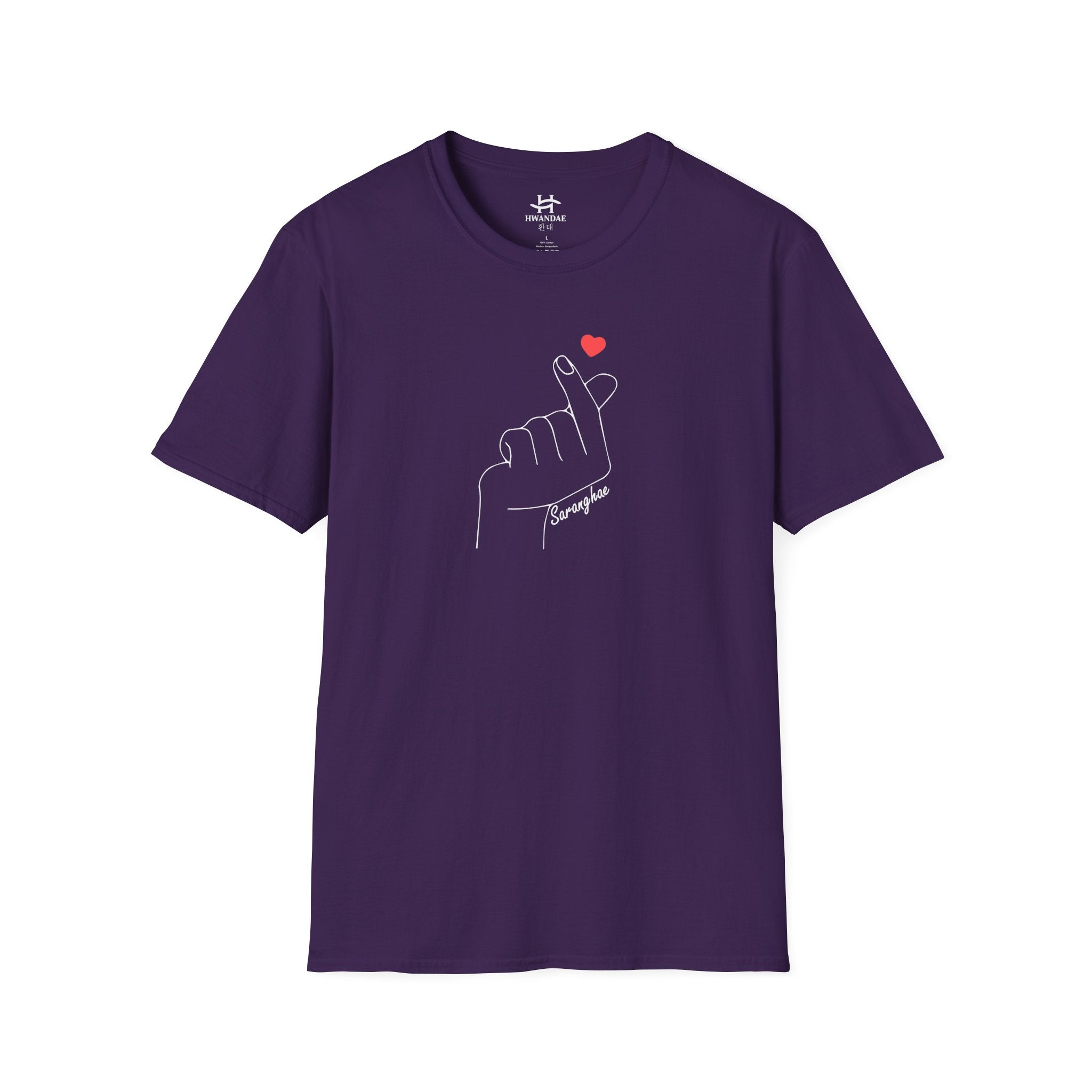 Korean Love Heart Saranghae T-shirt