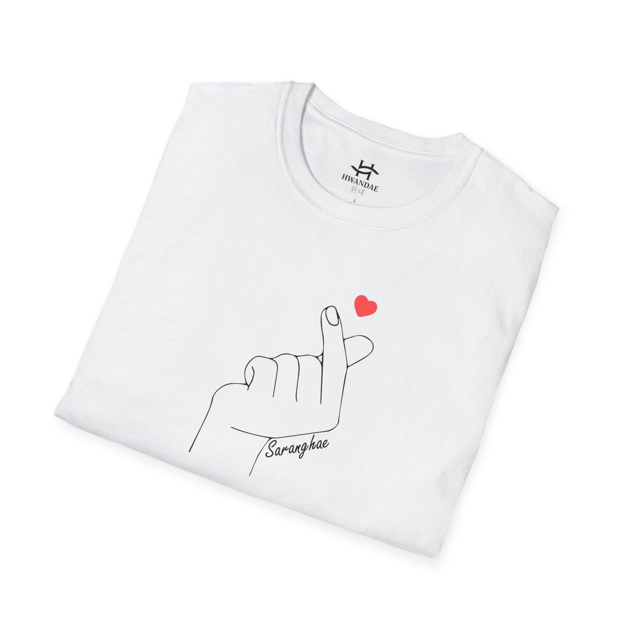 Korean Love Heart Saranghae T-shirt